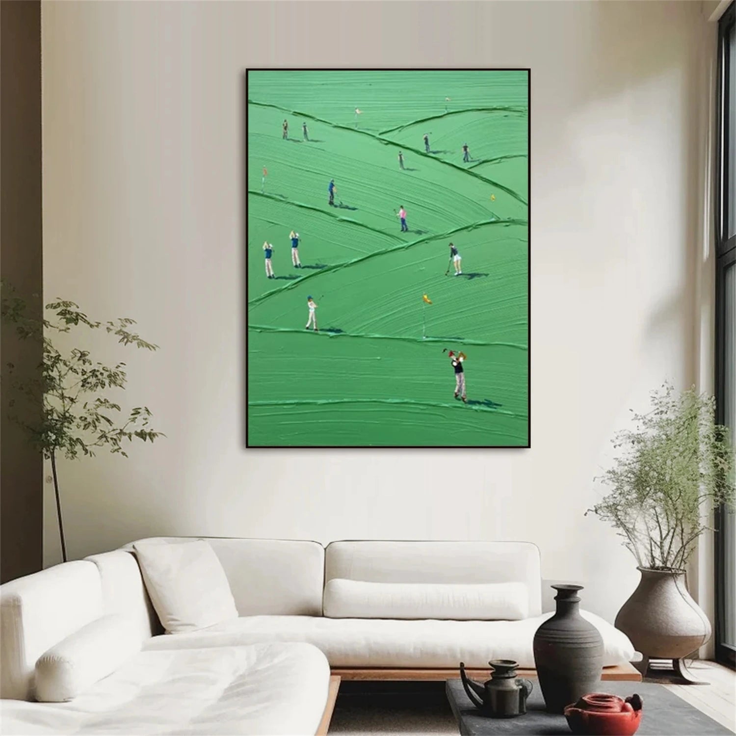 Golf Sport Textured Wall Art #SA079