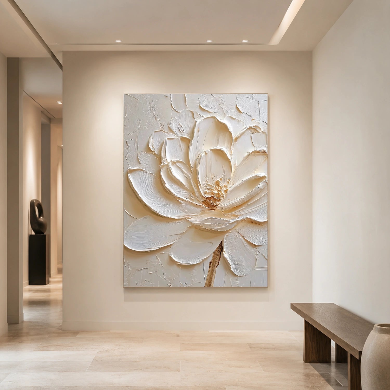 Flower & Tree Abstract Textured Wall Art #ML256