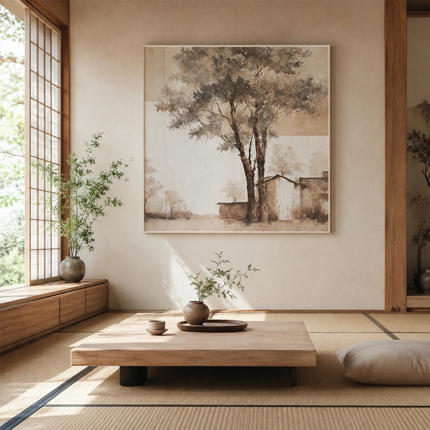Flower & Tree Abstract Wall Art #ML265