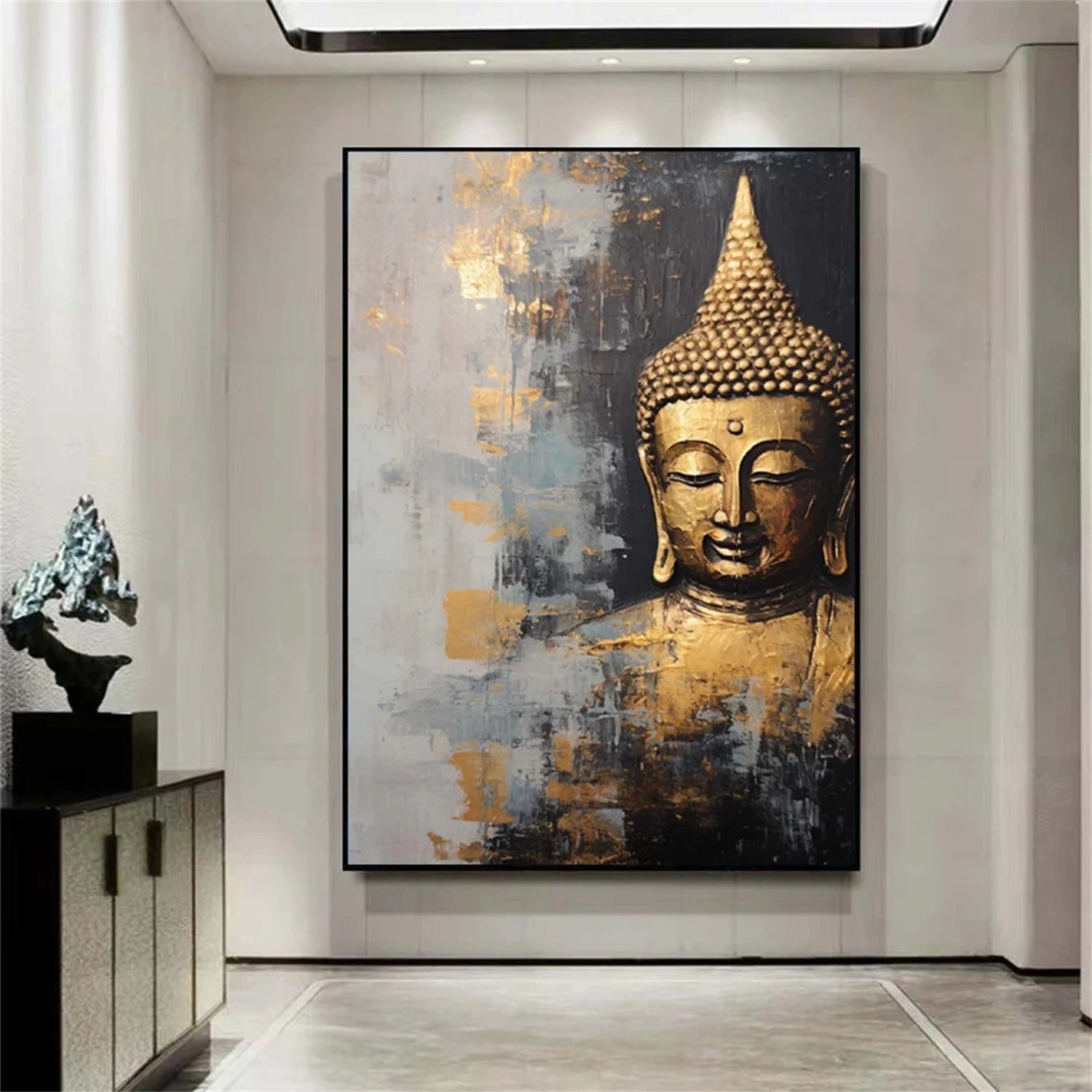 Abstract Buddha Portrait Painting #AP022