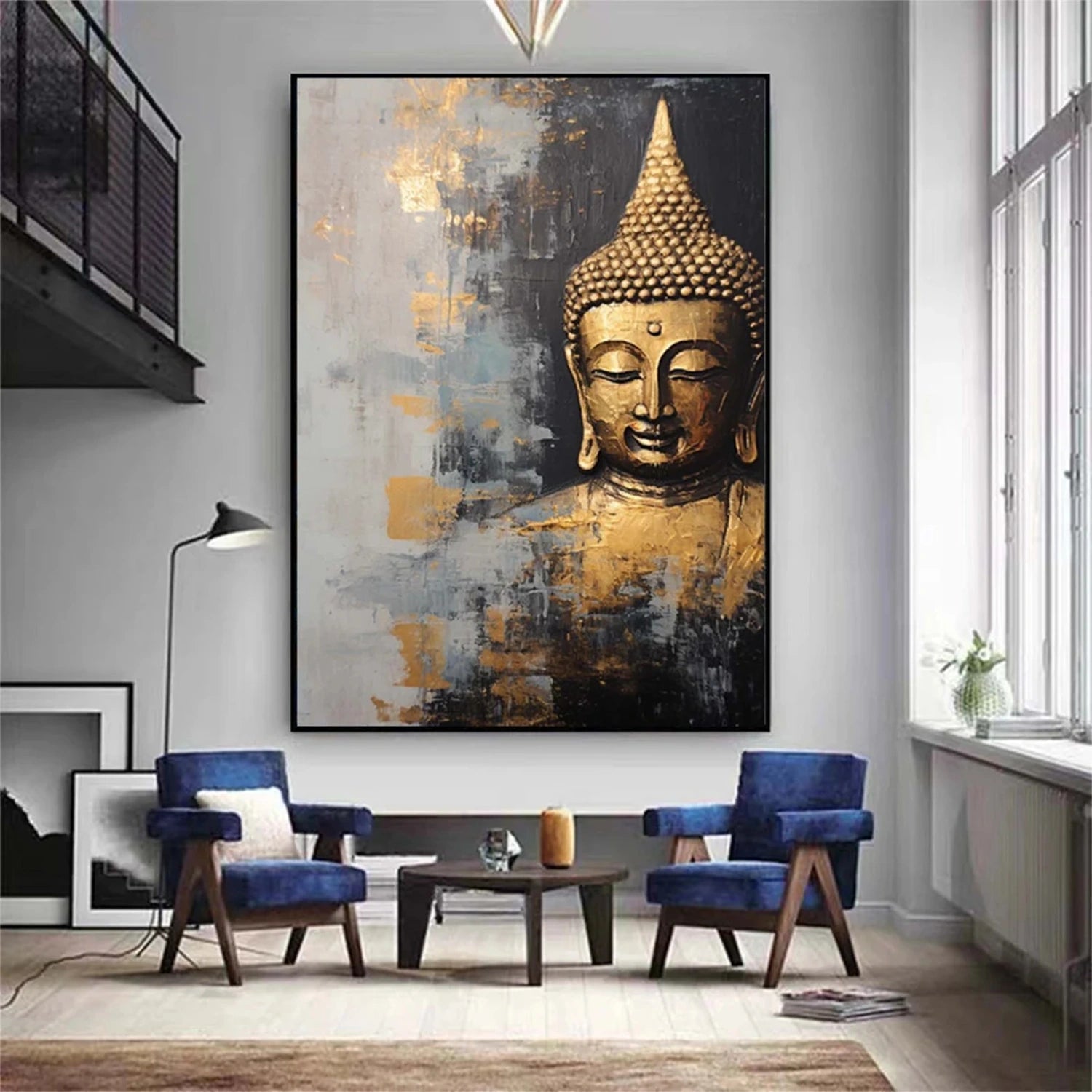 Abstract Buddha Portrait Painting #AP022