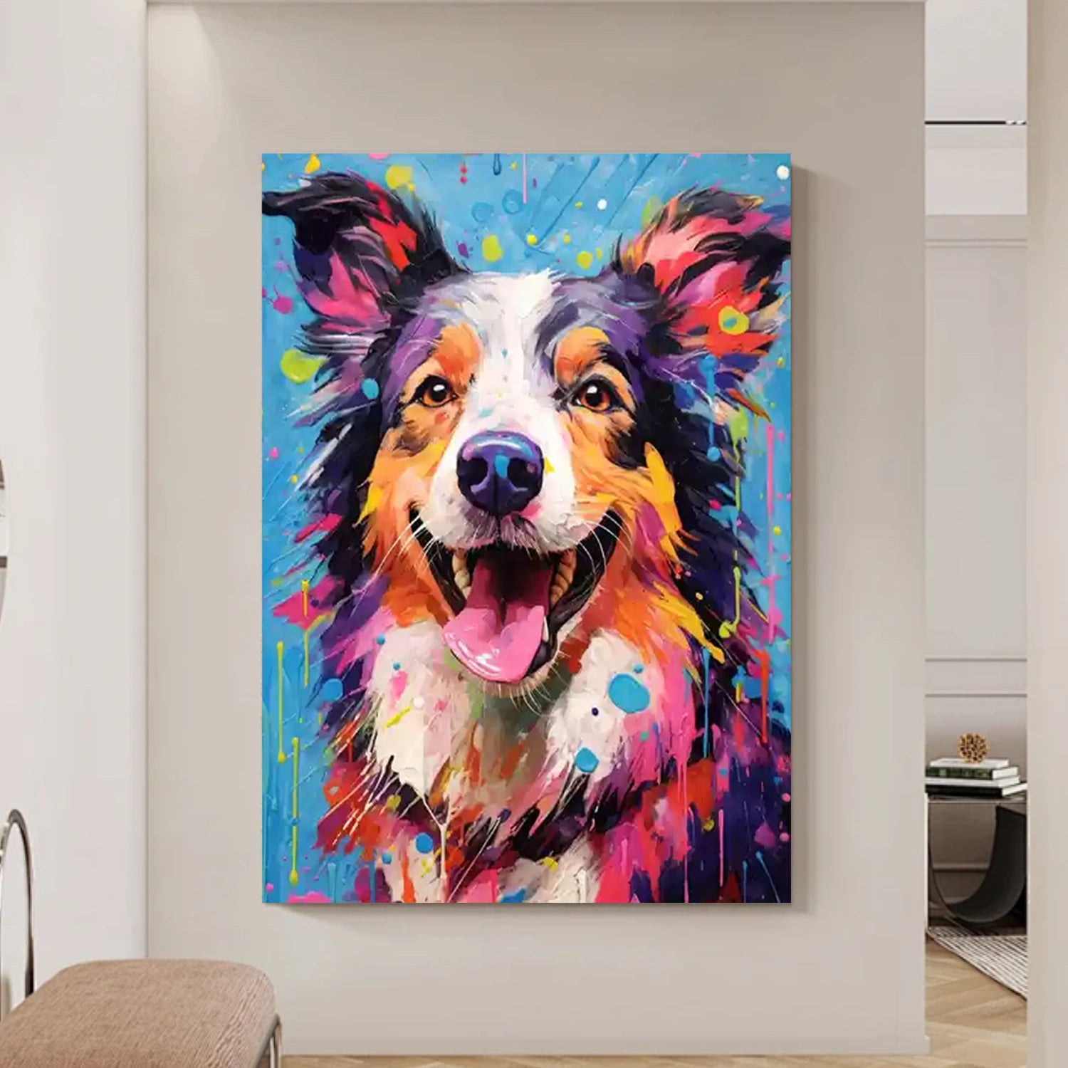 Abstract Animal Dog Wall Art #AL113