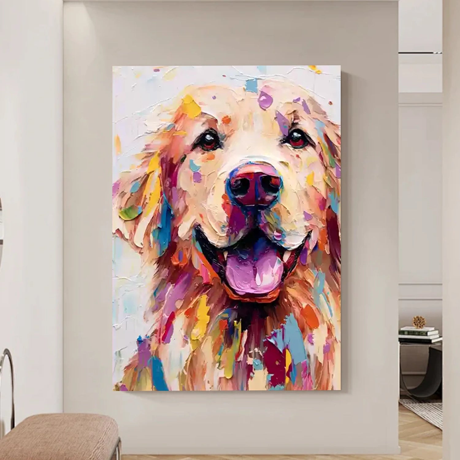 Abstract Animal Dog Wall Art #AL111