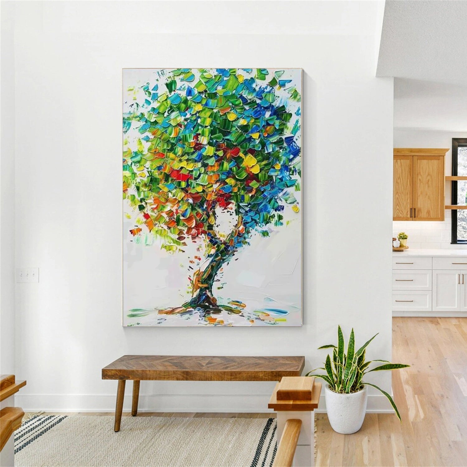 Flower & Tree Abstract Wall Art #ML192