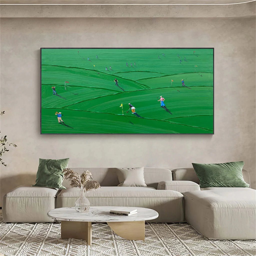 Golf Sport Textured Wall Art #SA078