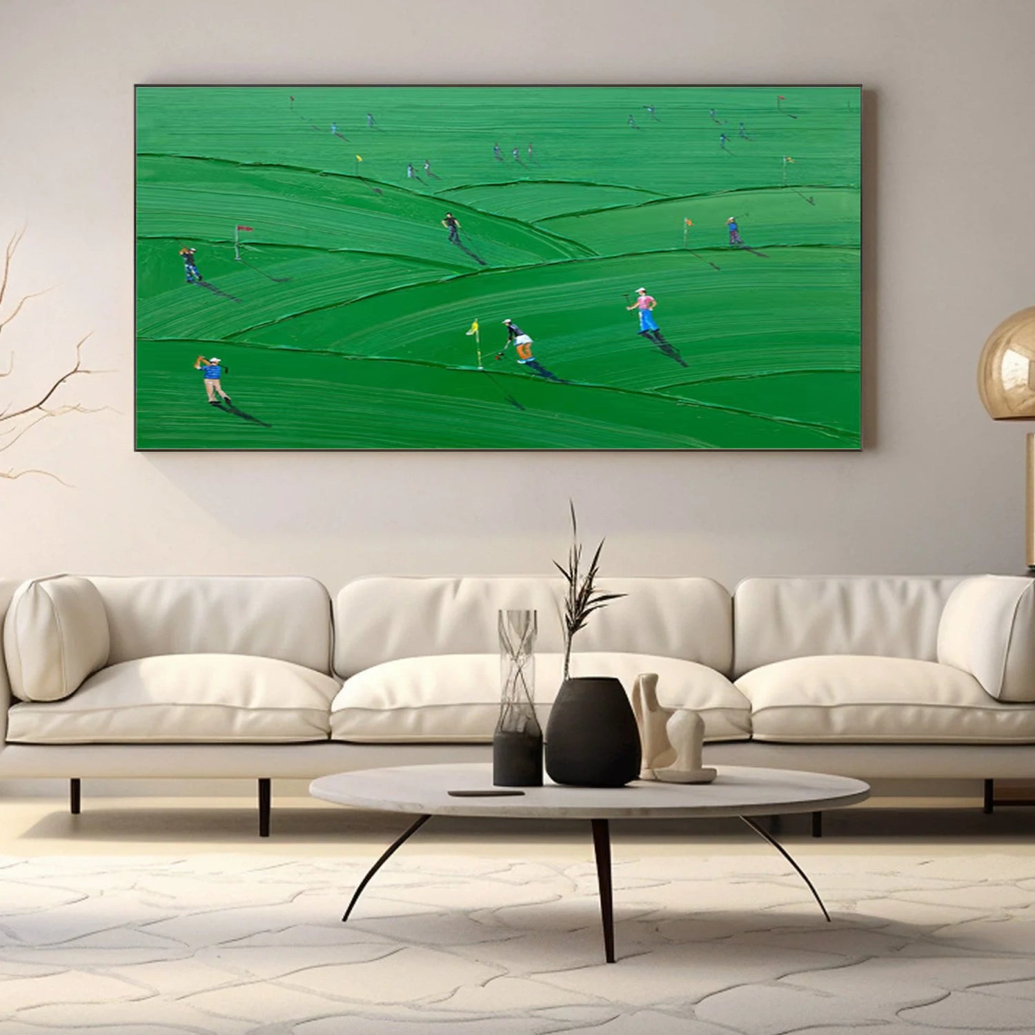 Golf Sport Textured Wall Art #SA078