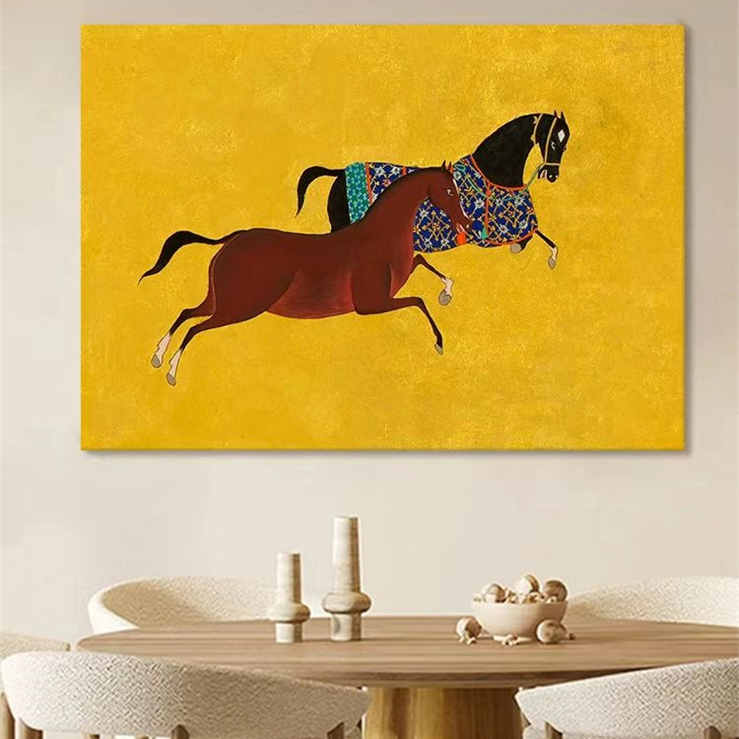 Colorful Horse Abstract Animal Wall Art #AL016