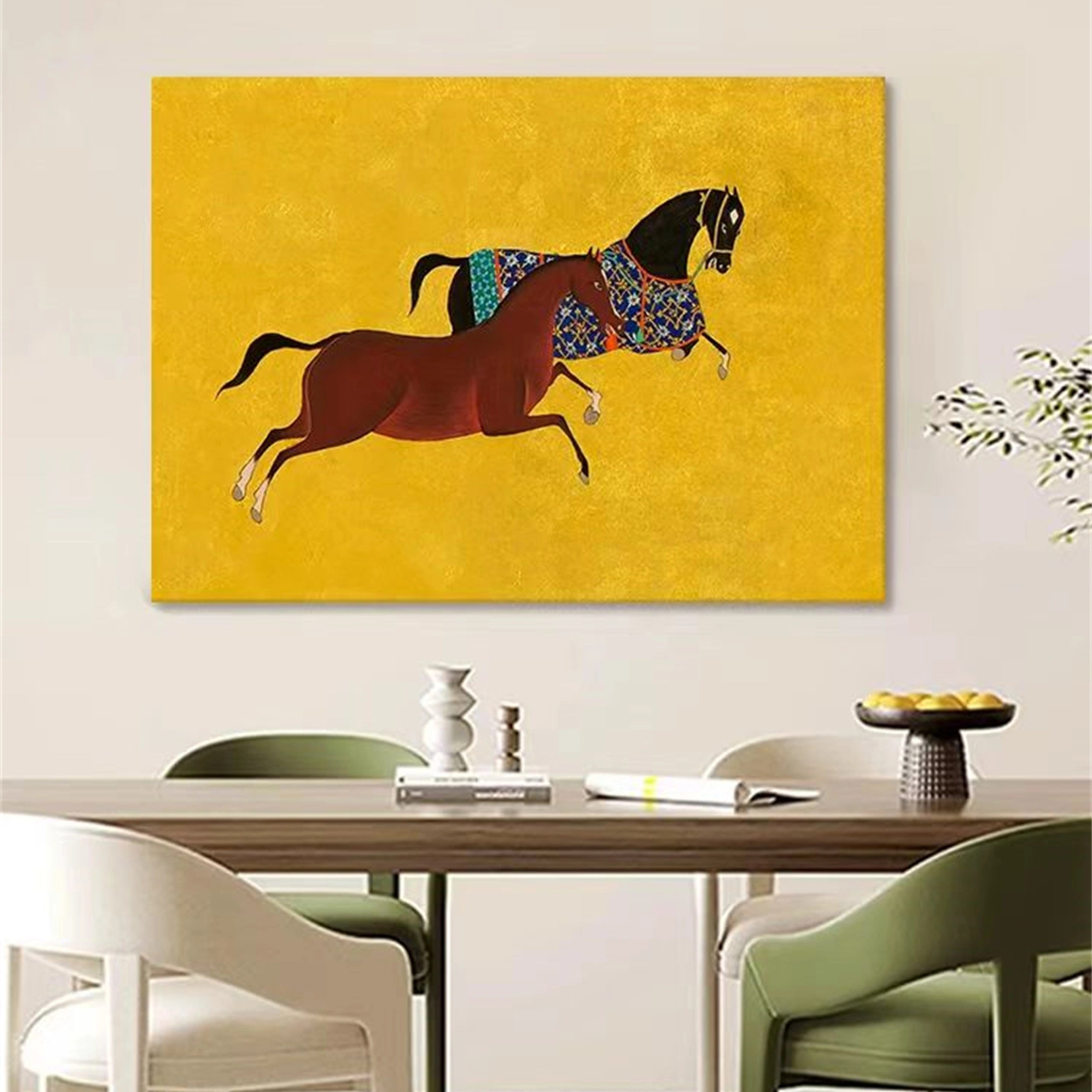 Colorful Horse Abstract Animal Wall Art #AL016