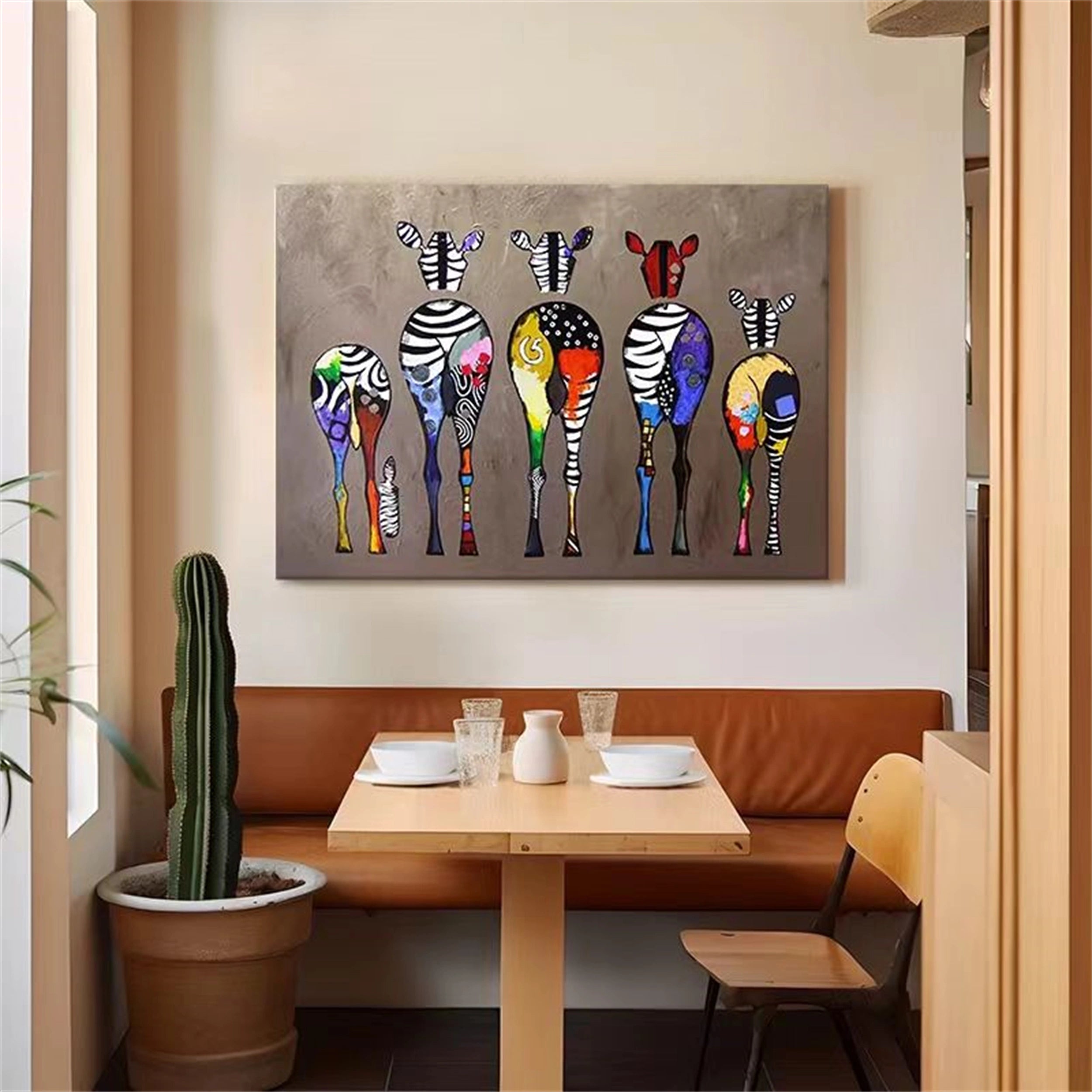 Colorful Horse Abstract Animal Wall Art #AL019