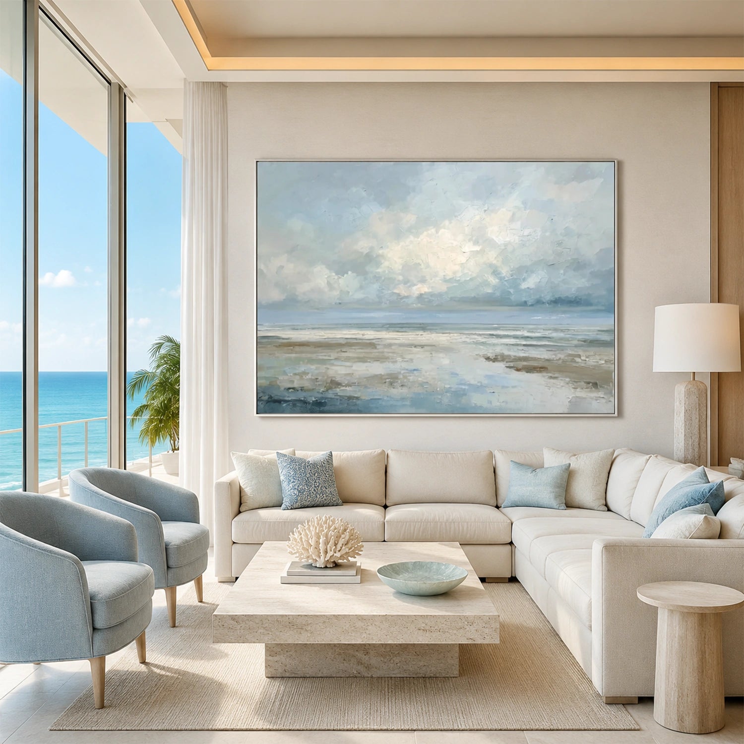 Sea & Sky Abstract Wall Art #MS349