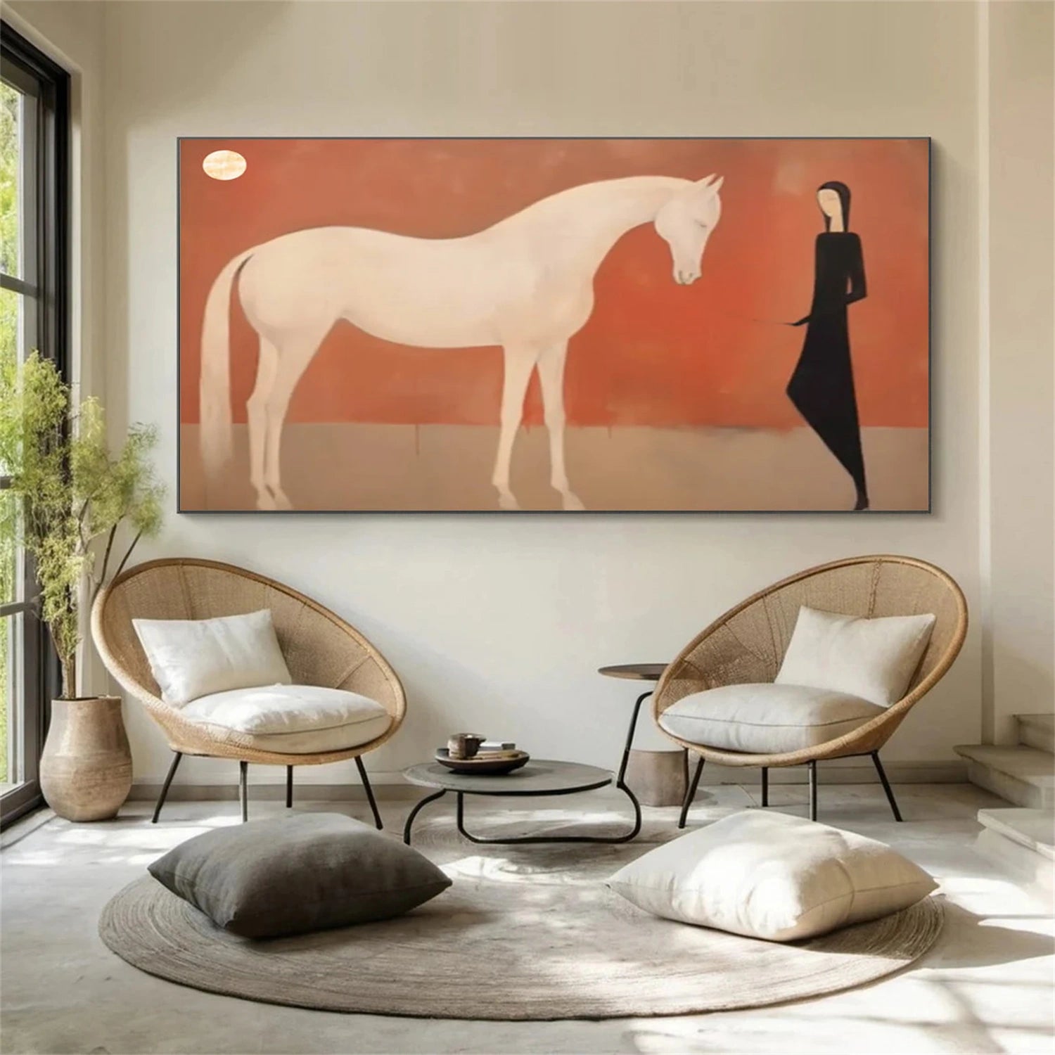 Abstract Animal Horse Wall Art #AL133