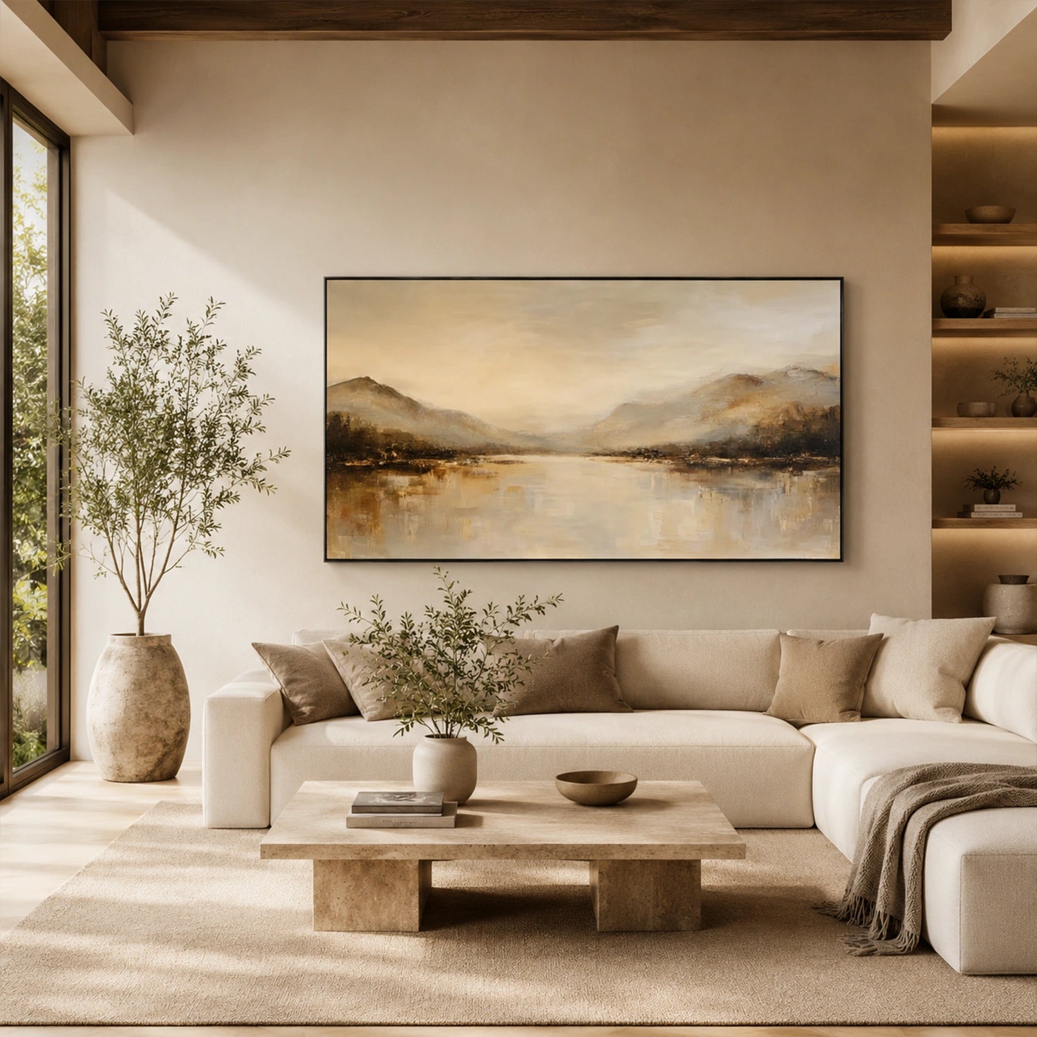 Abstract Mountain Canvas Art #MM407