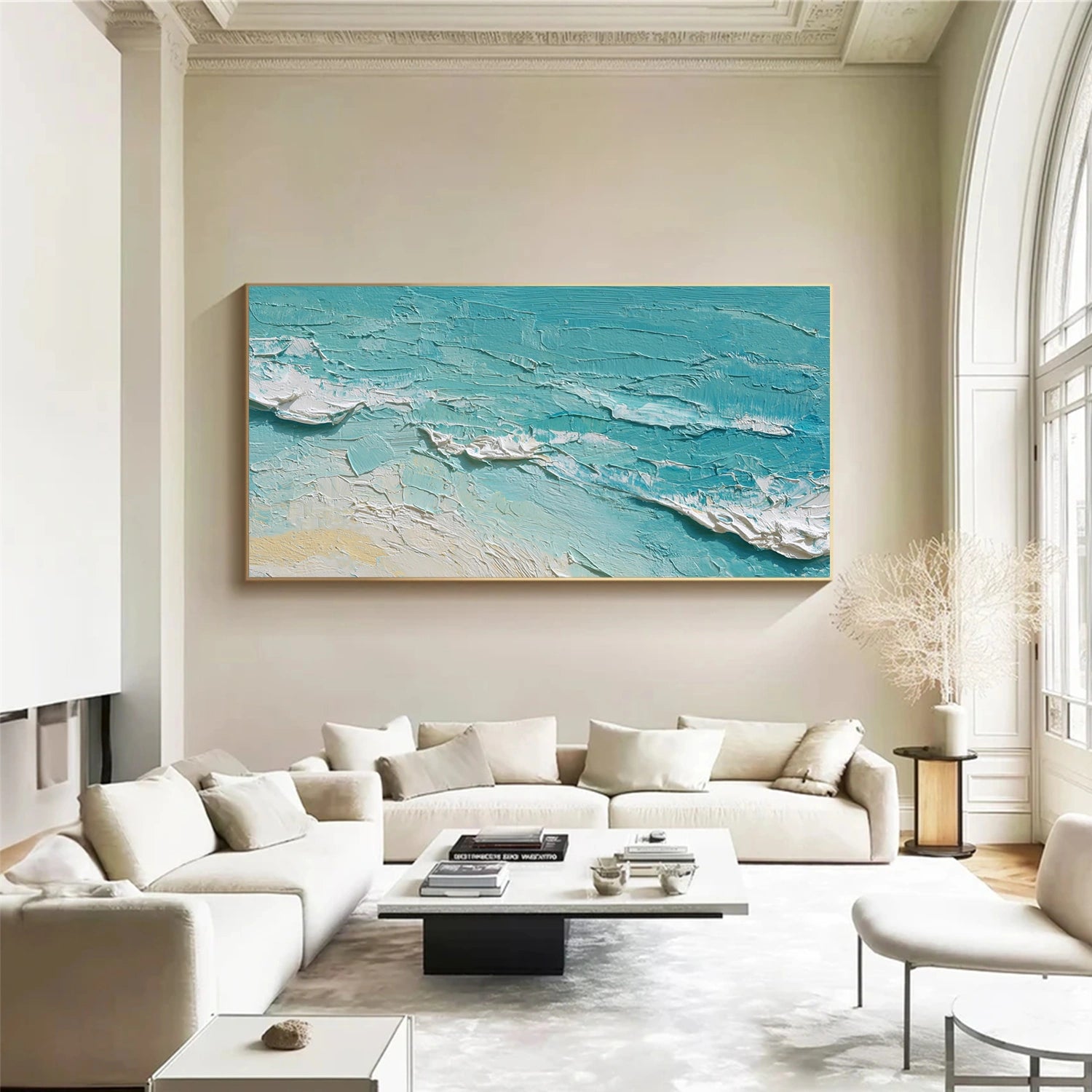 Sea & Sky Abstract Textured Wall Art #MS152
