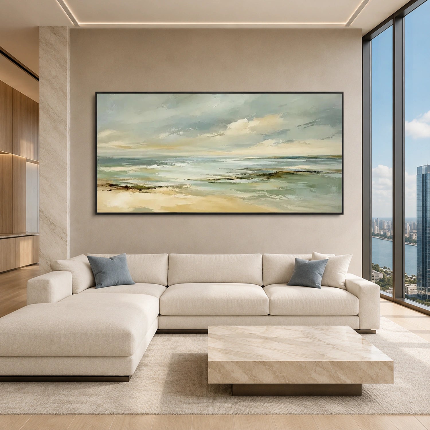 Sea & Sky Abstract Wall Art #MS362