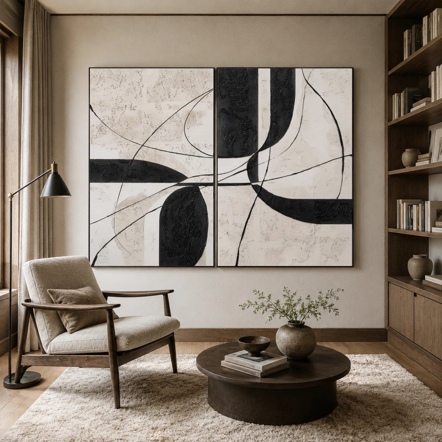 Wabi Sabi Canvas Art Set of 2 #WS1104