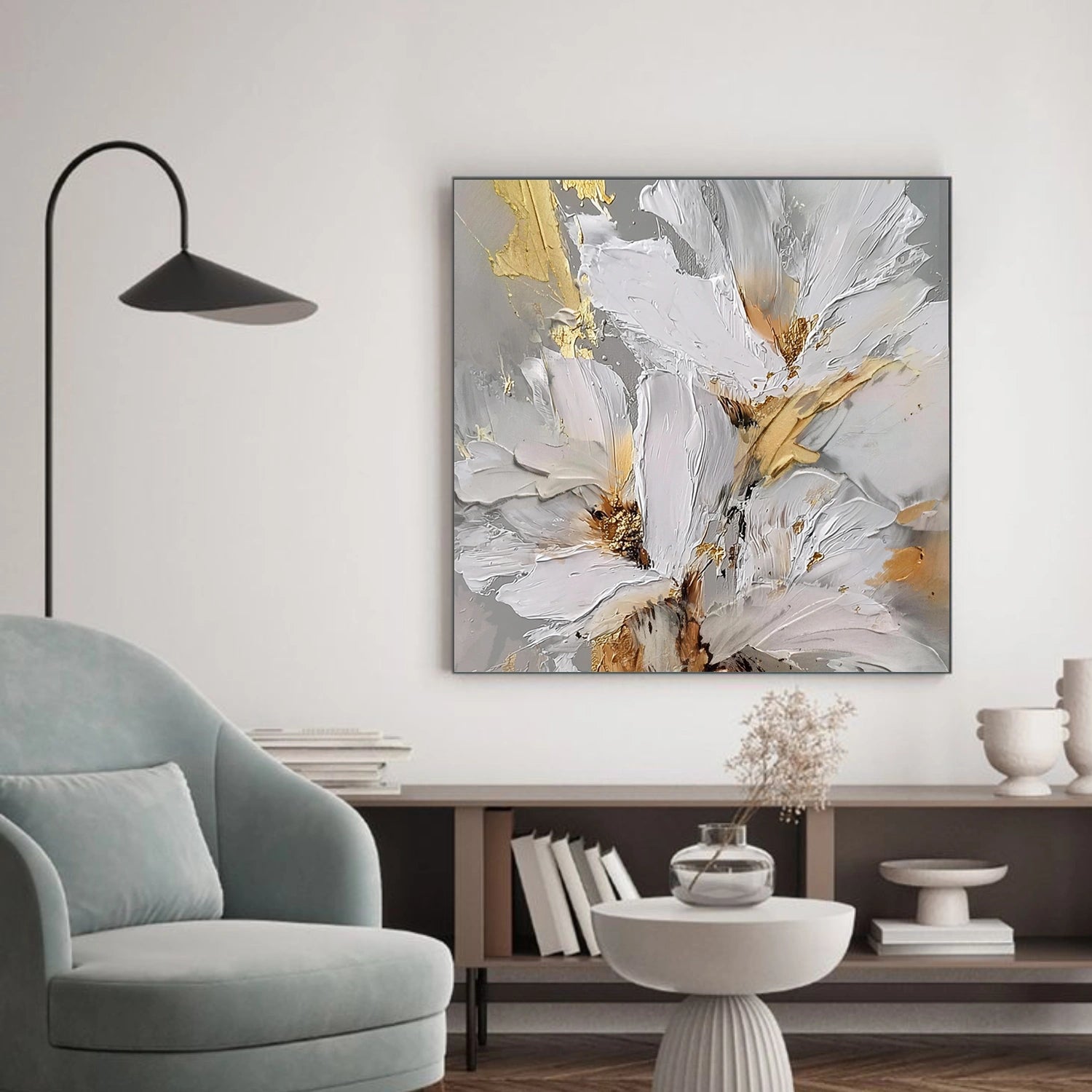 Flower & Tree Abstract Textured Wall Art #ML228
