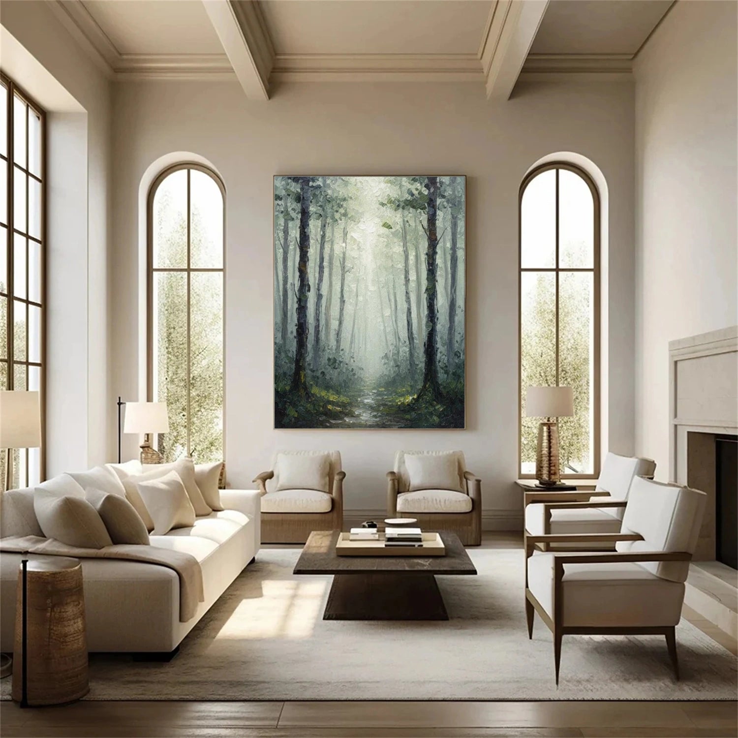 Flower & Tree Abstract Wall Art #ML246