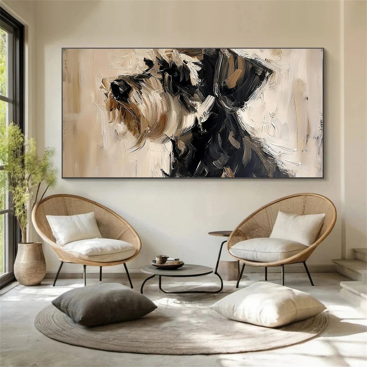 Abstract Animal Dog Wall Art #AL193