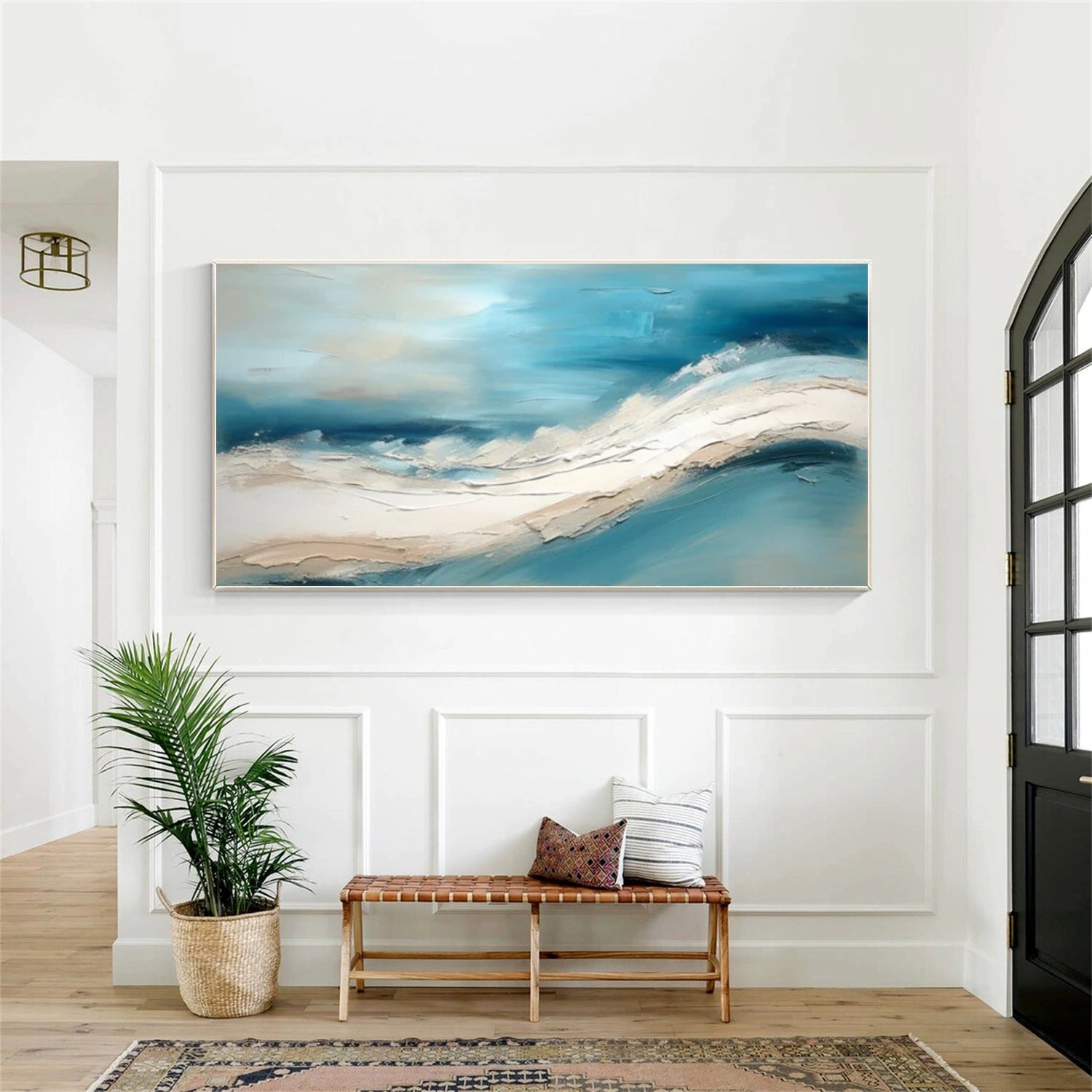 Sea & Sky Abstract Textured Wall Art #MS179