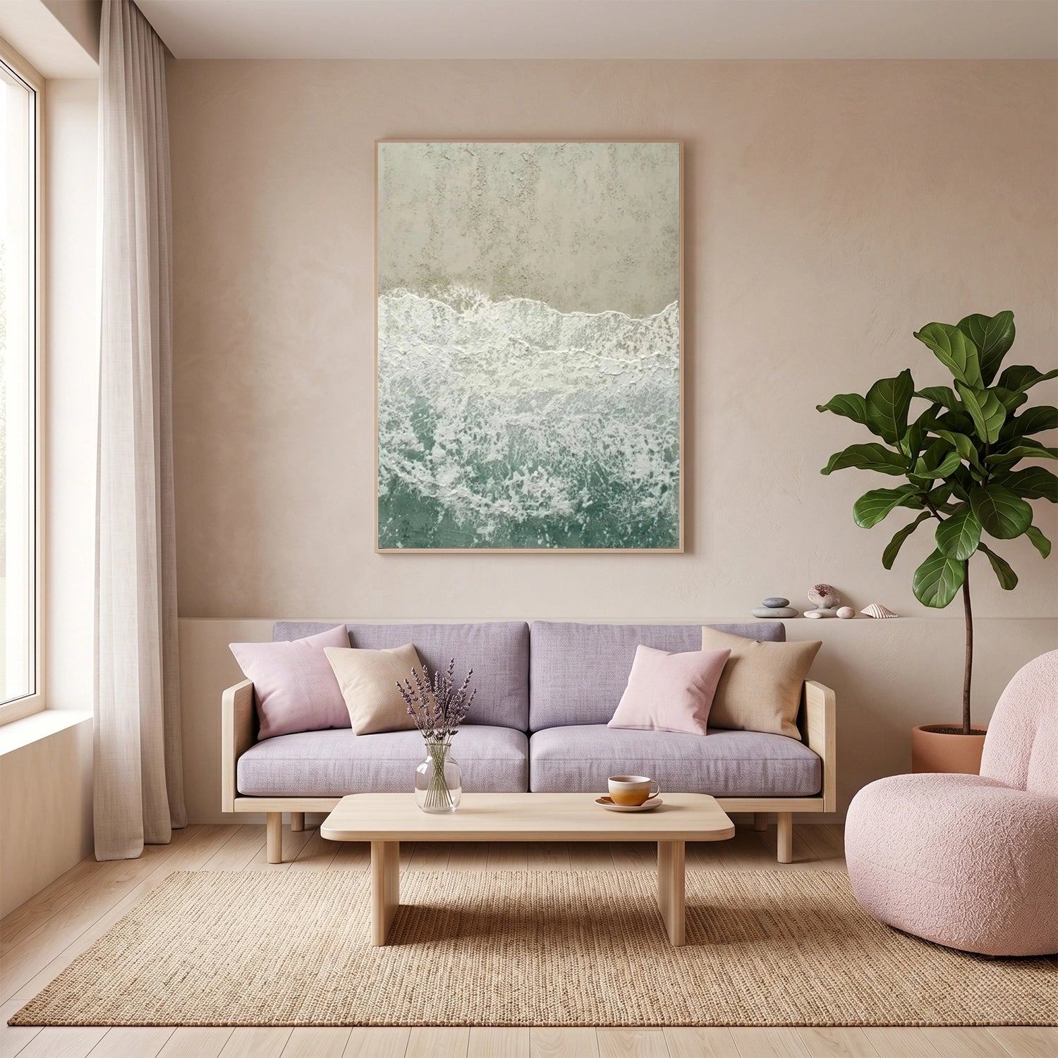 Sea & Sky Abstract Wall Art #MS319