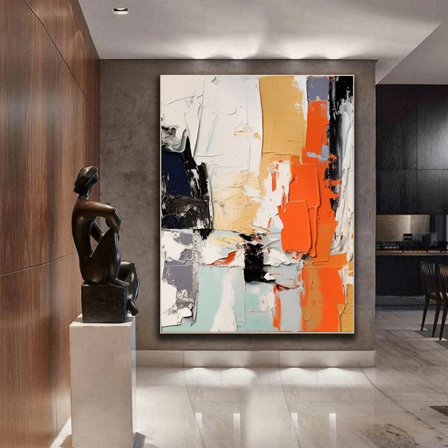 Abstract Textured Canvas Art #WS742