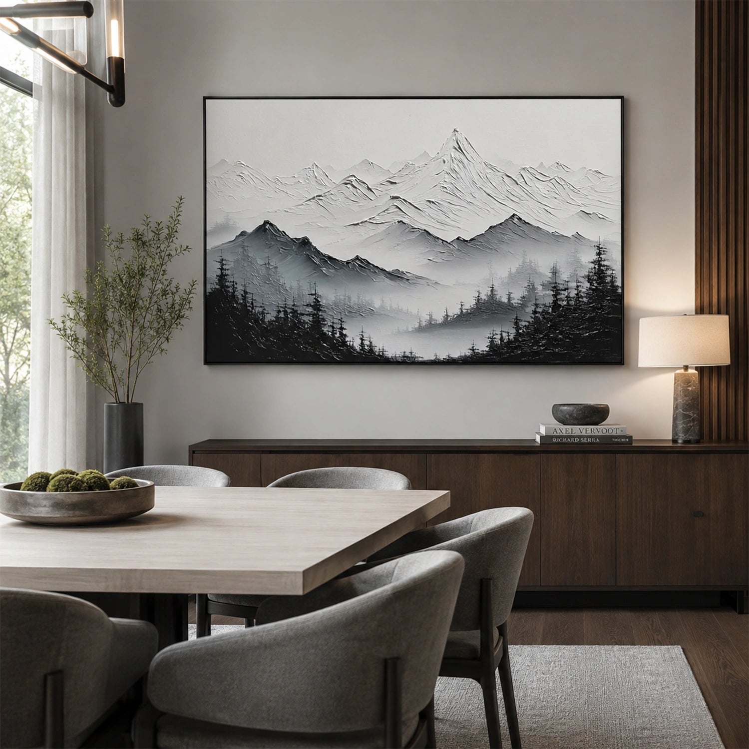 Abstract Mountain Canvas Art #MM416