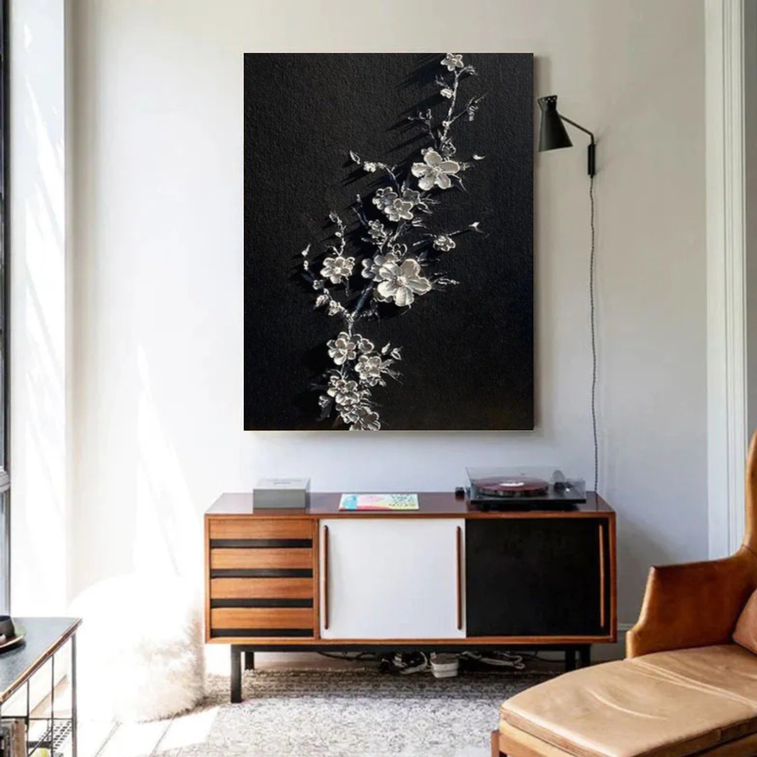 Flower & Tree Abstract Textured Wall Art #ML151