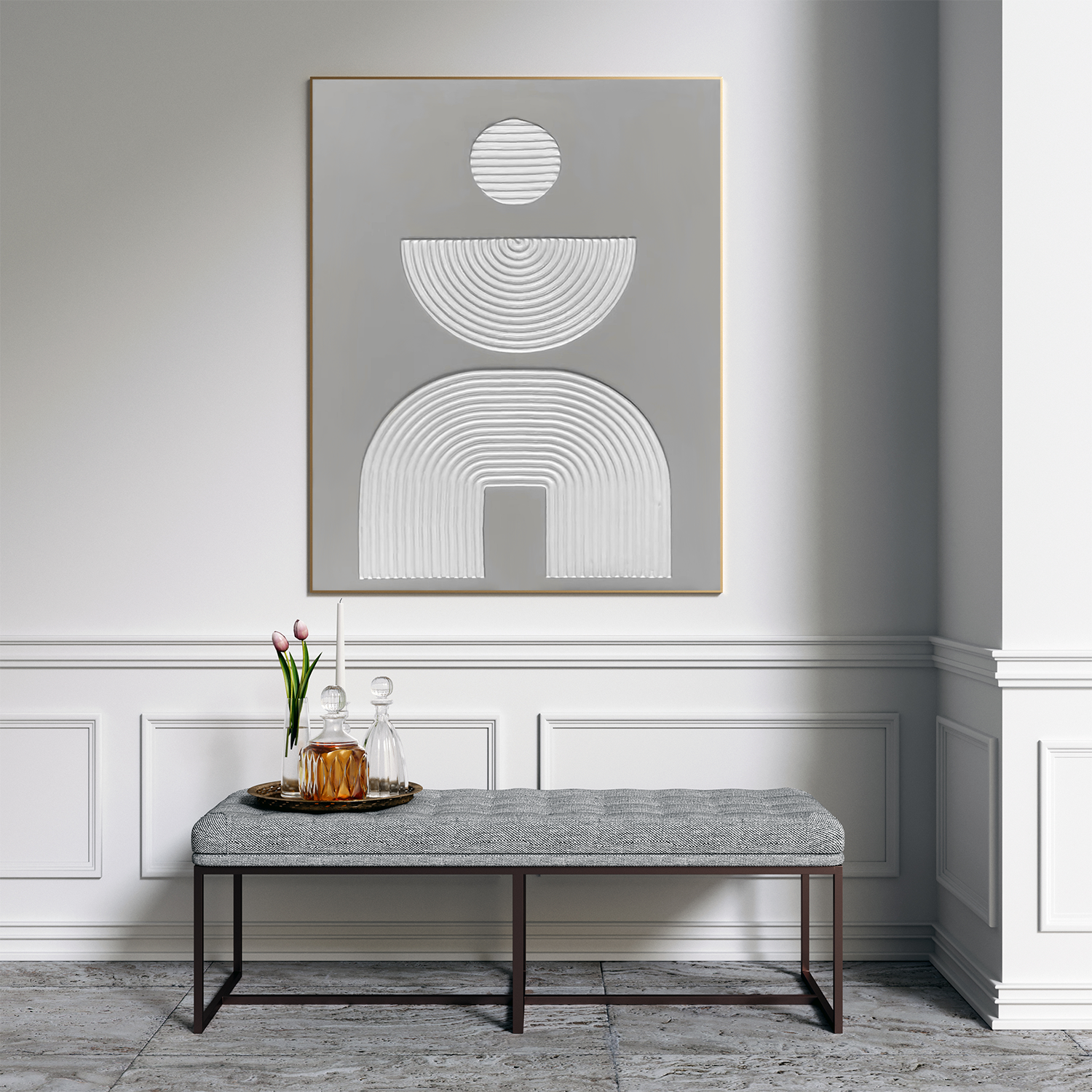 Minimalist Textured Canvas Art #MM275
