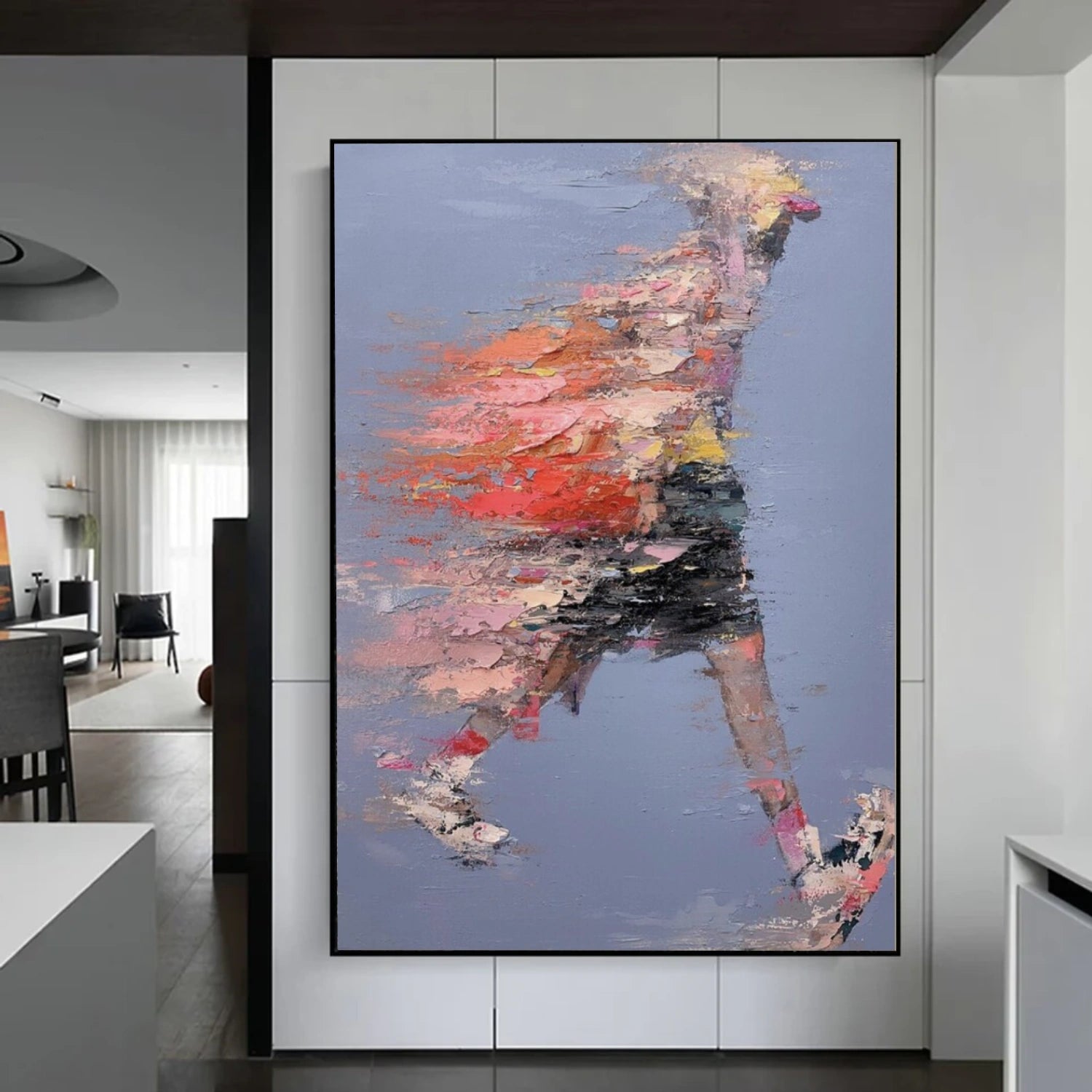 Abstract Portrait Textured Wall Art #AP073