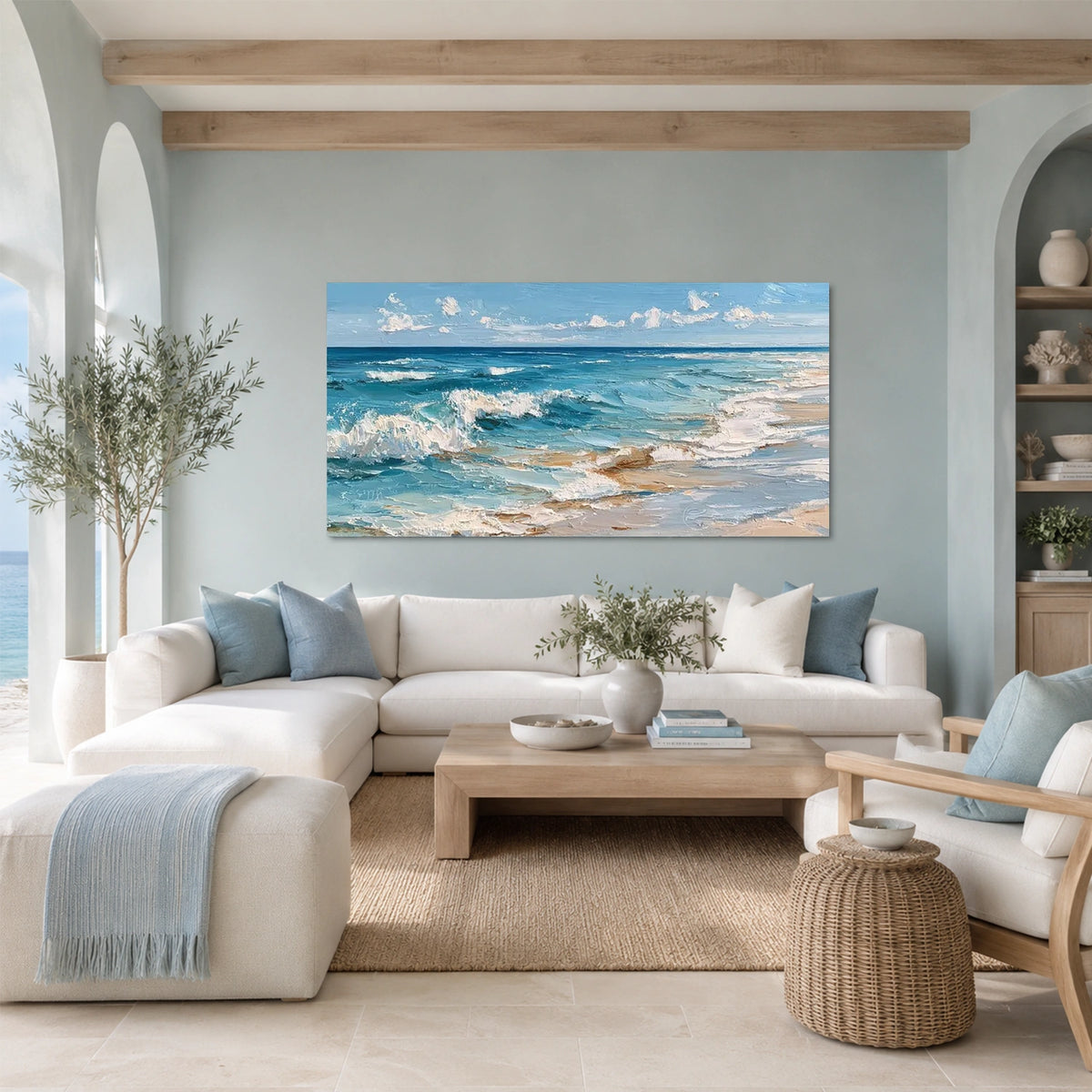 Sea & Sky Abstract Wall Art #MS372