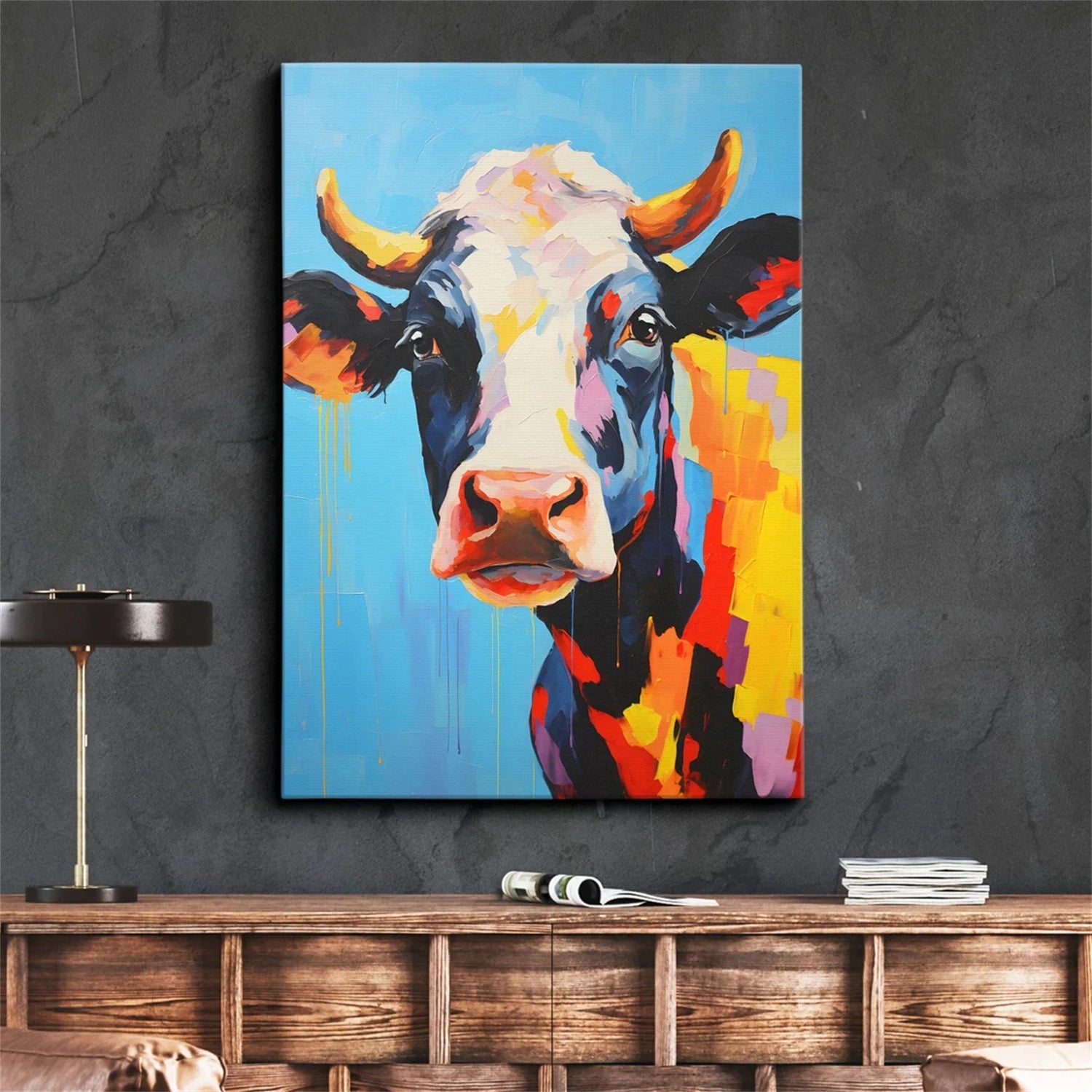 Colorful Abstract Animal Wall Art #AL086