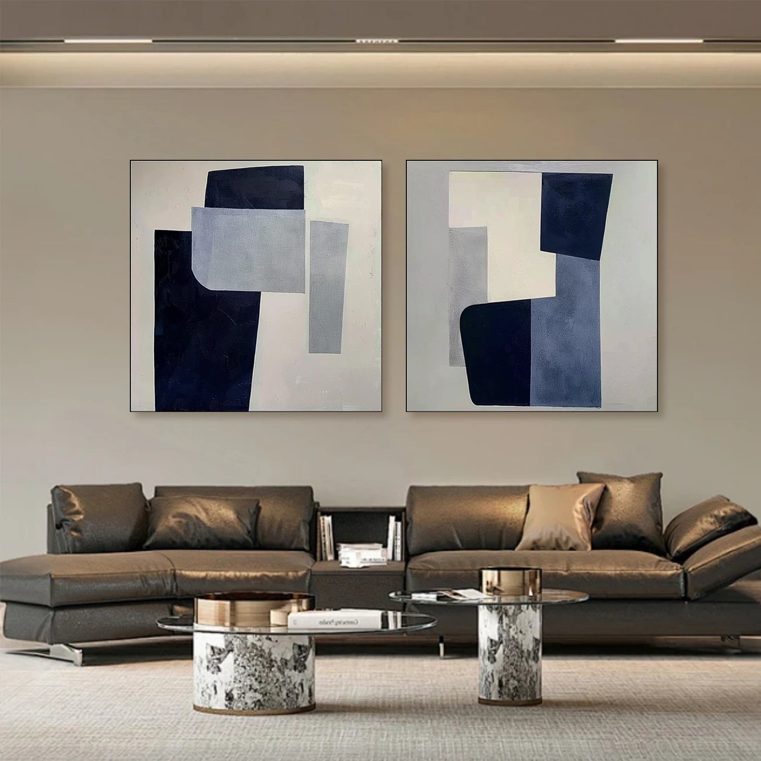 Abstract Canvas Art Set of 2 #WS632
