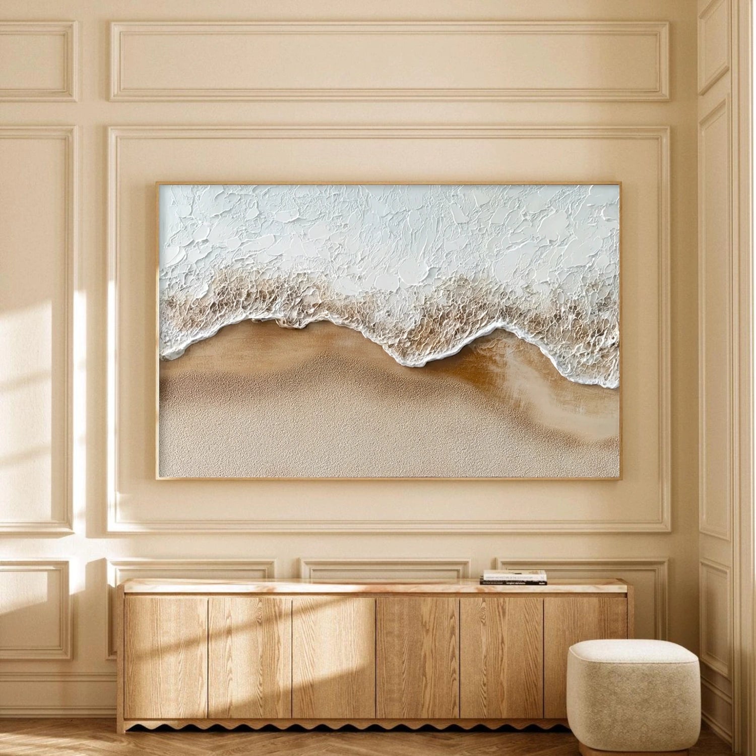 Sea & Sky Abstract Textured Wall Art #MS213