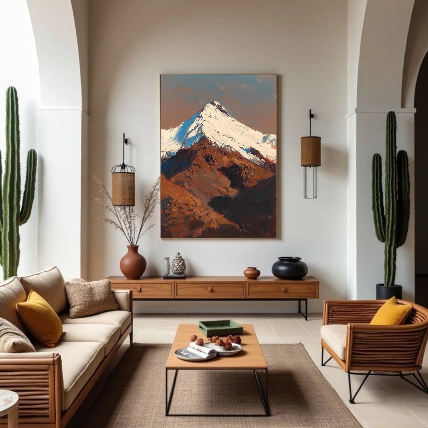 Minimalist Mountain Canvas Art #MM333