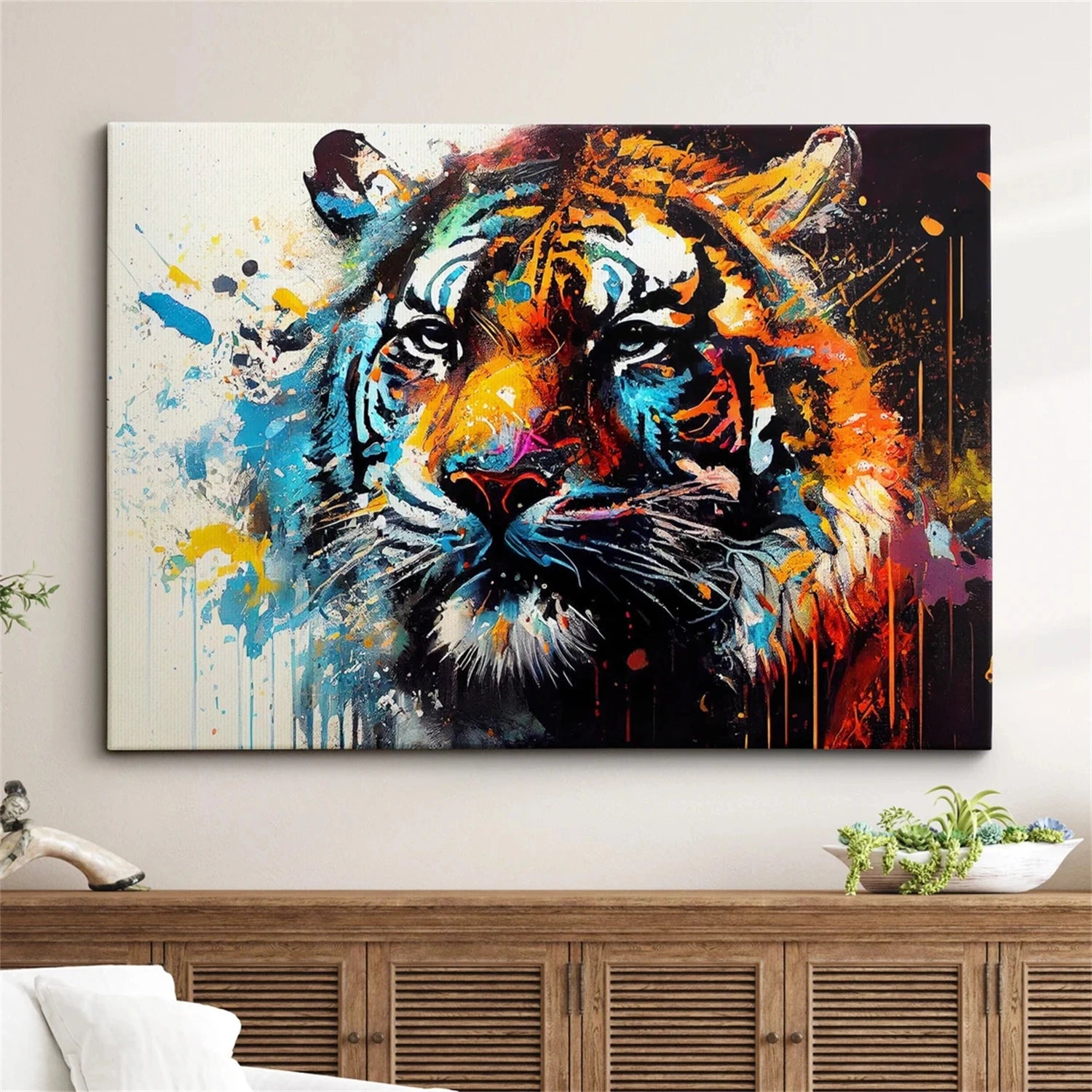 Colorful Abstract Animal Wall Art #AL085