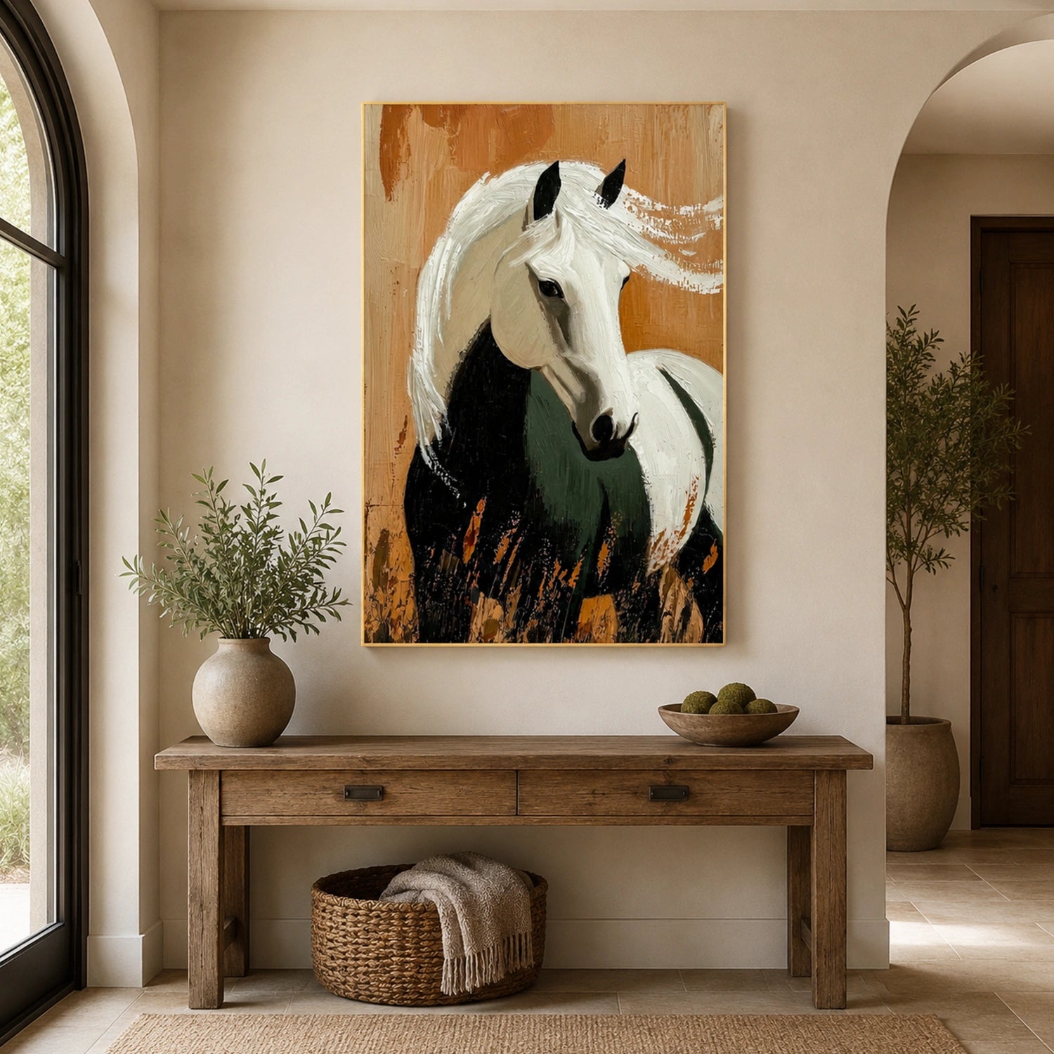 Abstract Animal Horse Wall Art #AL226