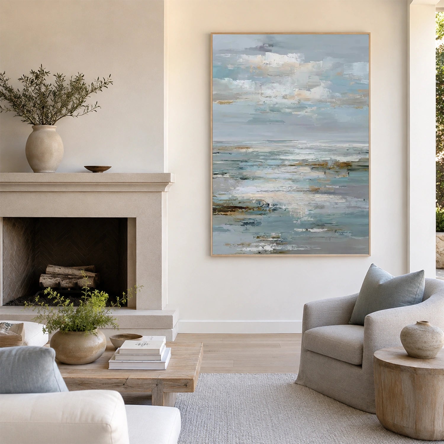 Sea & Sky Abstract Wall Art #MS359
