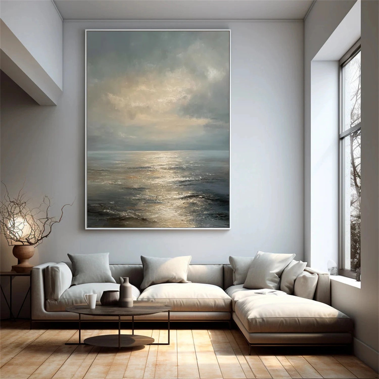 Sea & Sky Abstract Wall Art #MS187