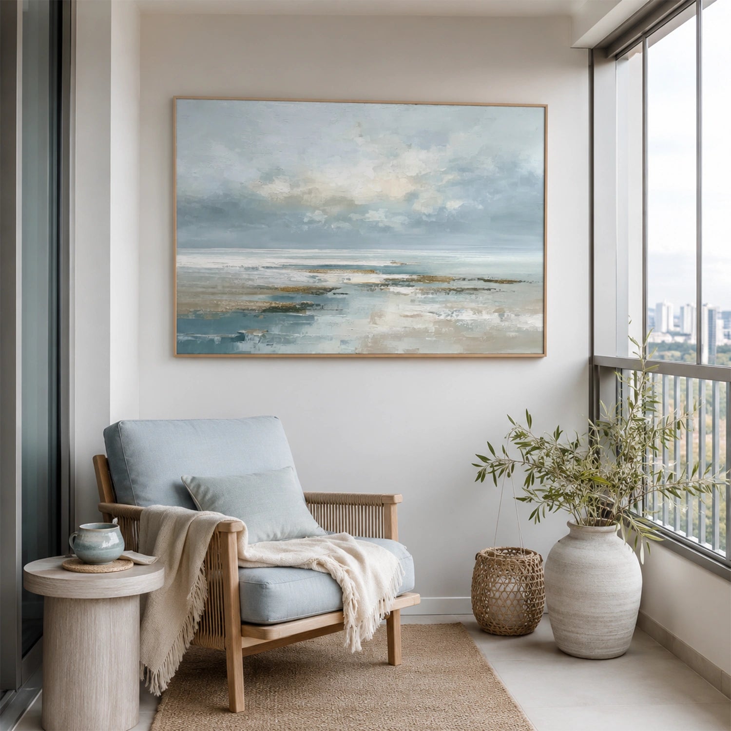 Sea & Sky Abstract Wall Art #MS348