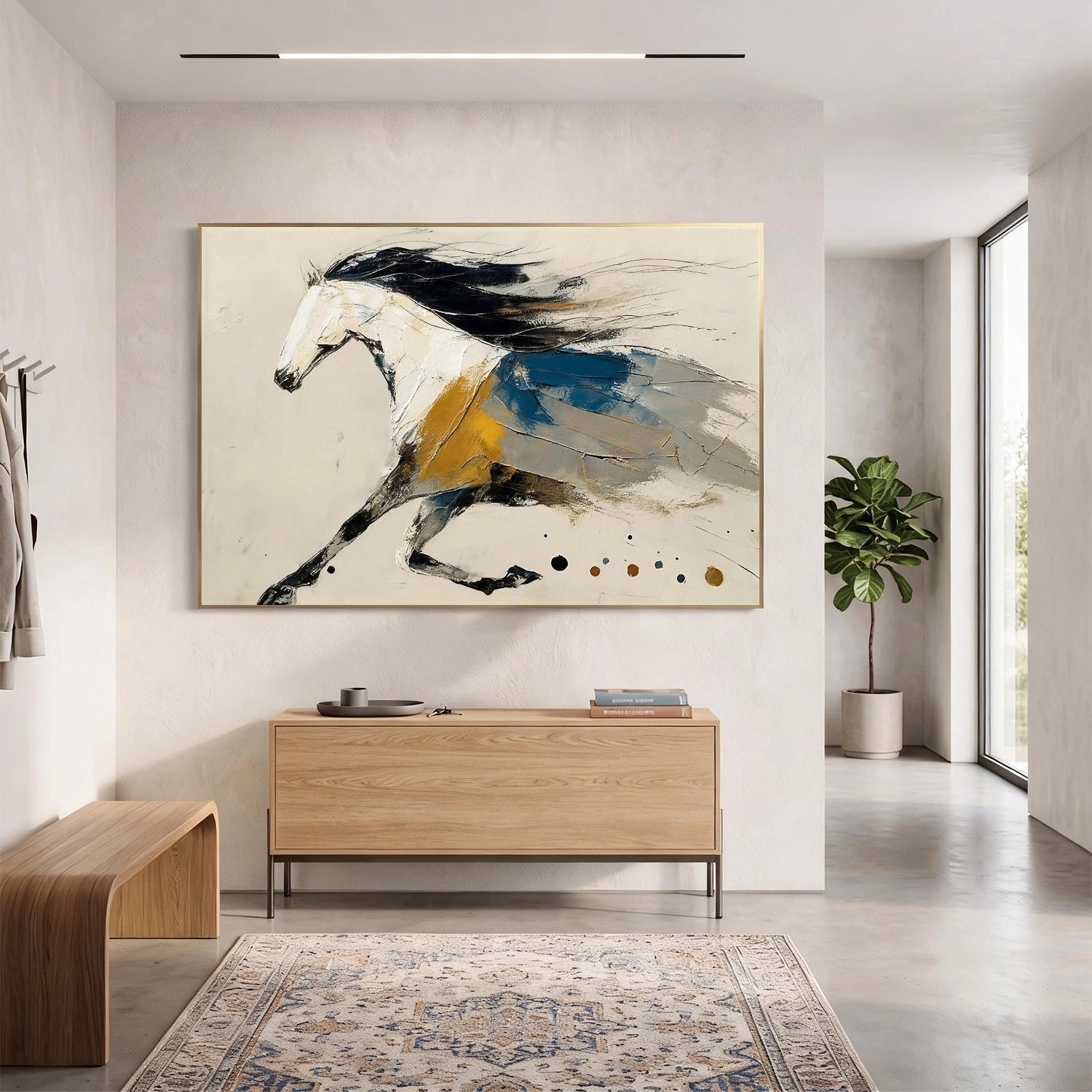 Abstract Animal Horse Wall Art #AL212