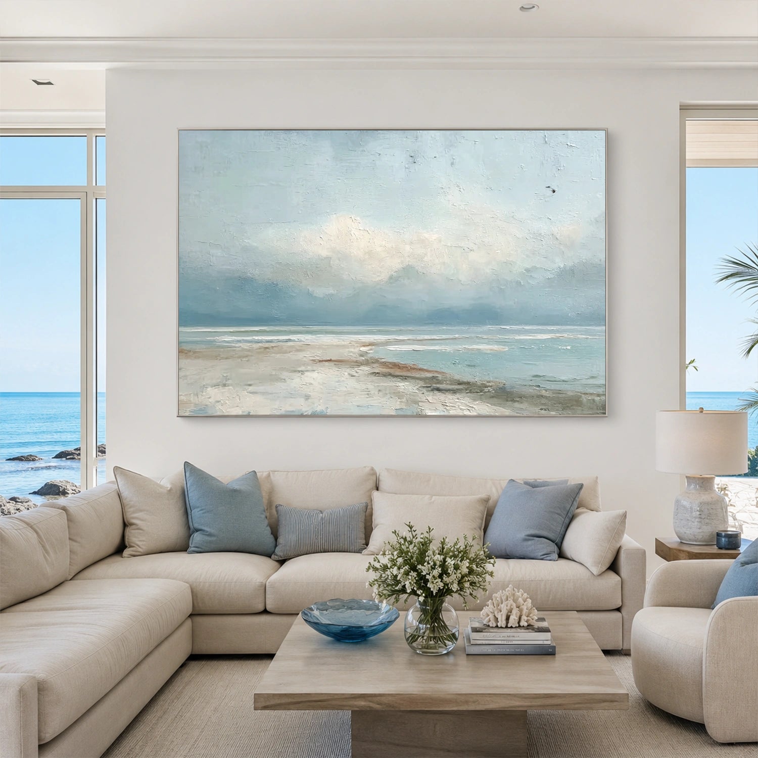 Sea & Sky Abstract Wall Art #MS346