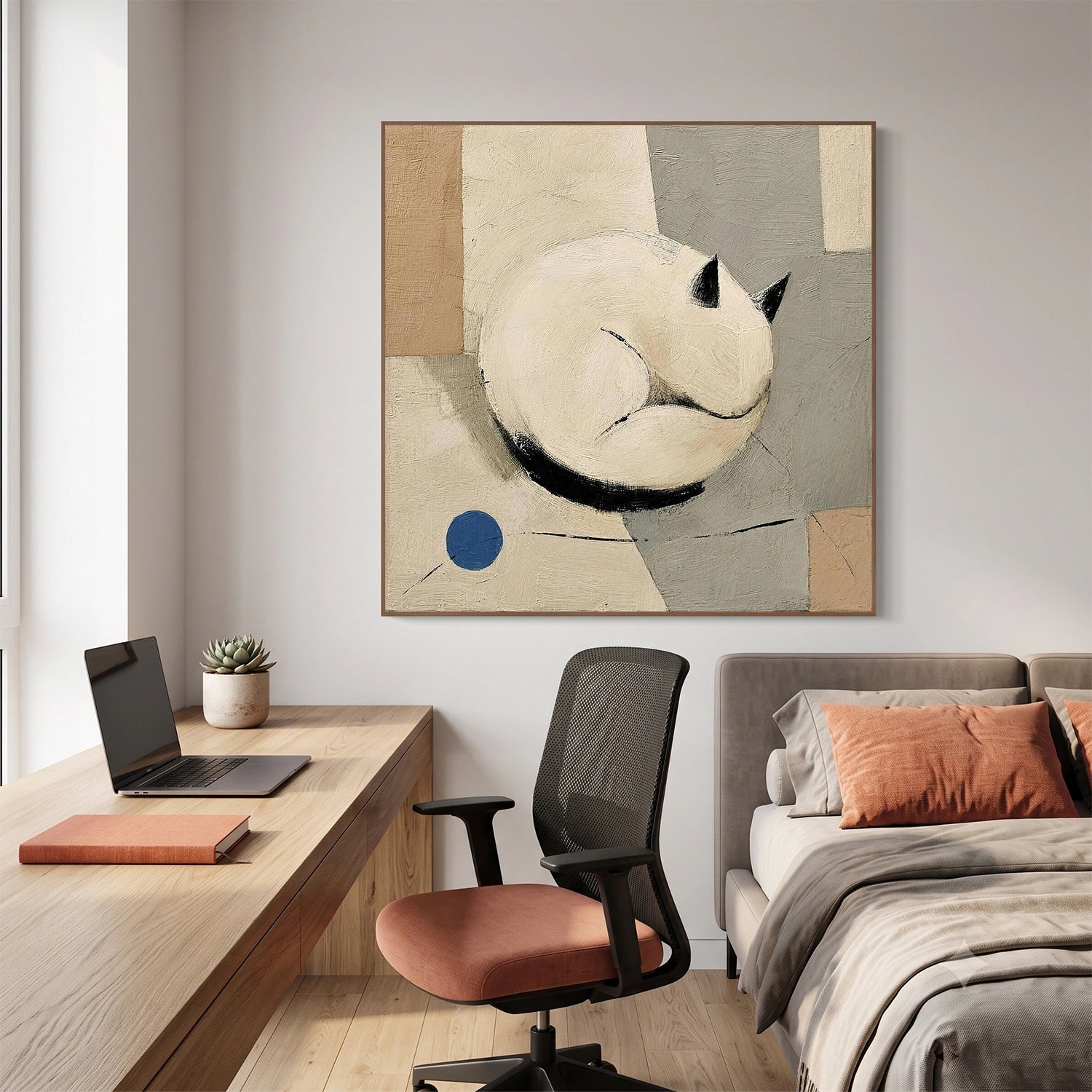 Abstract Animal Cat Wall Art #AL207