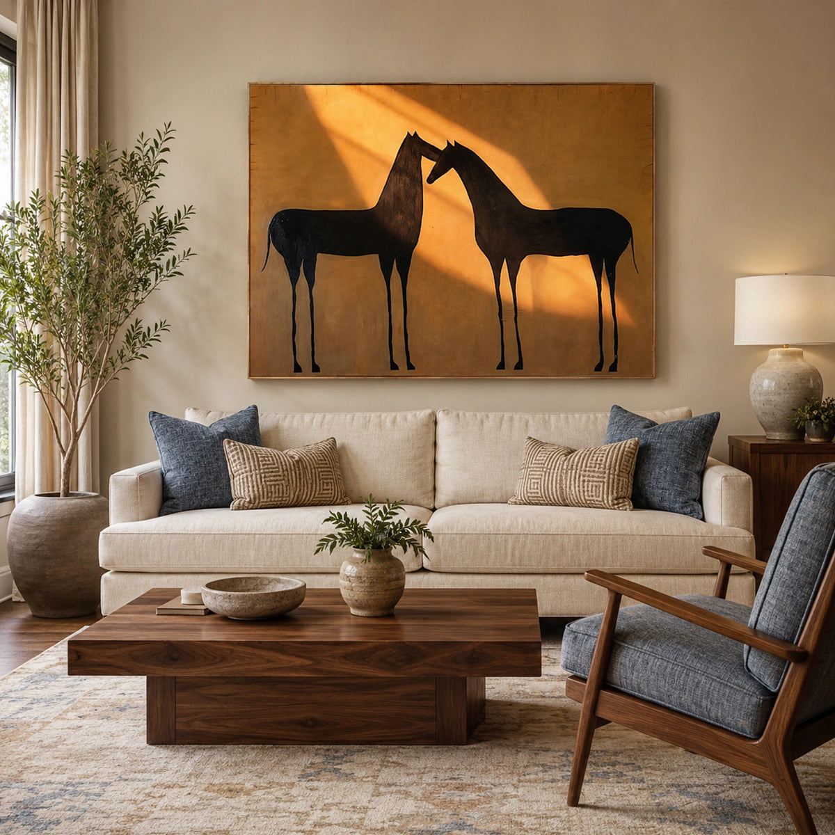 Abstract Animal Horse Wall Art #AL221