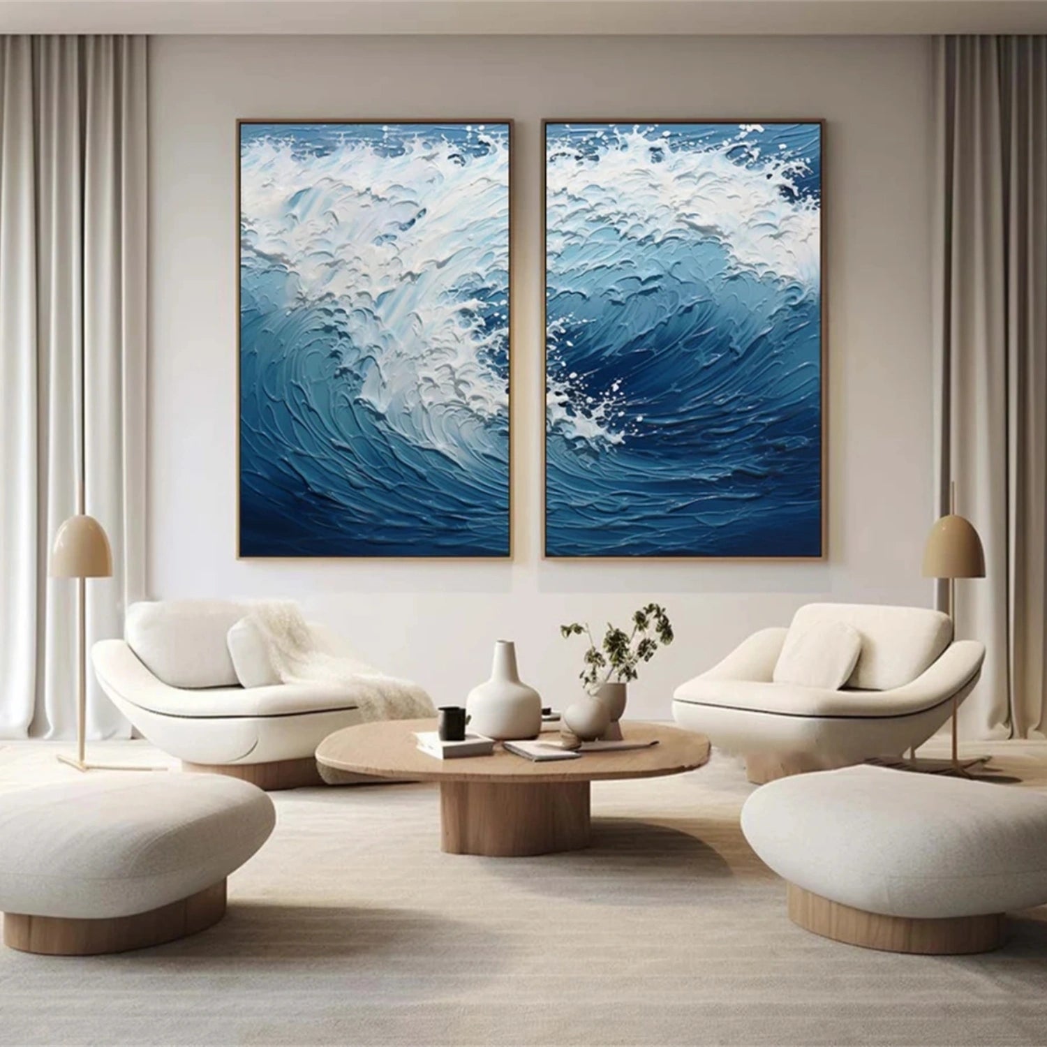 Minimalist Sea & Sky Art Set of 2 #MS031