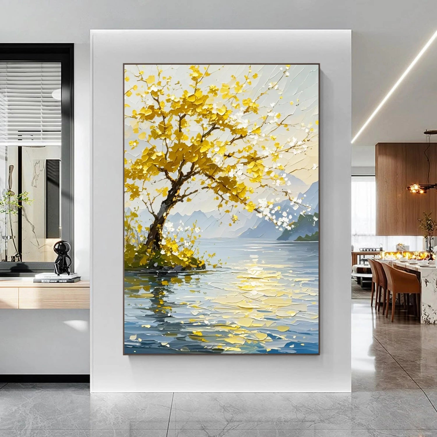 Flower & Tree Abstract Textured Wall Art #ML169