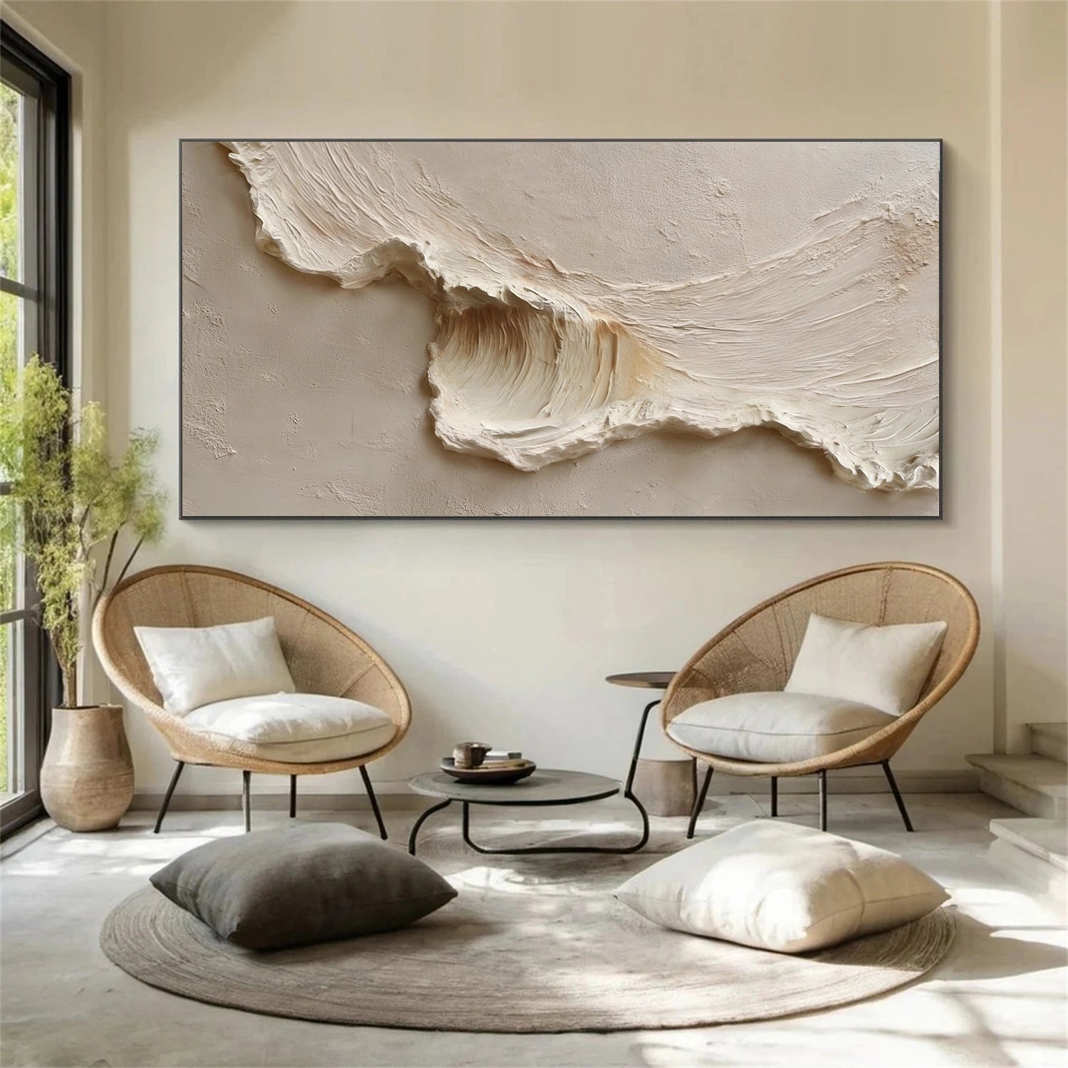 Sea & Sky Abstract Textured Wall Art #MS234