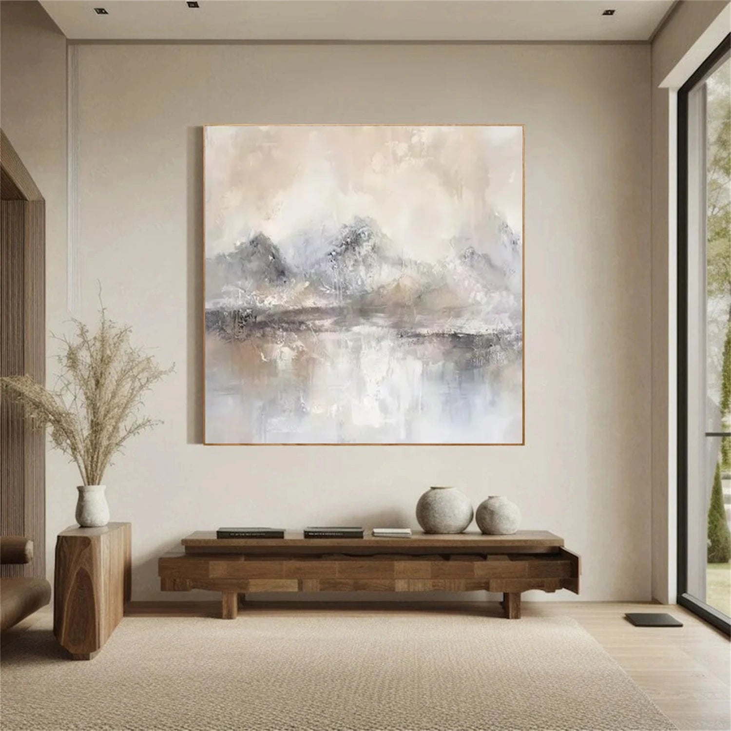 Abstract Mountain Canvas Art #MM270