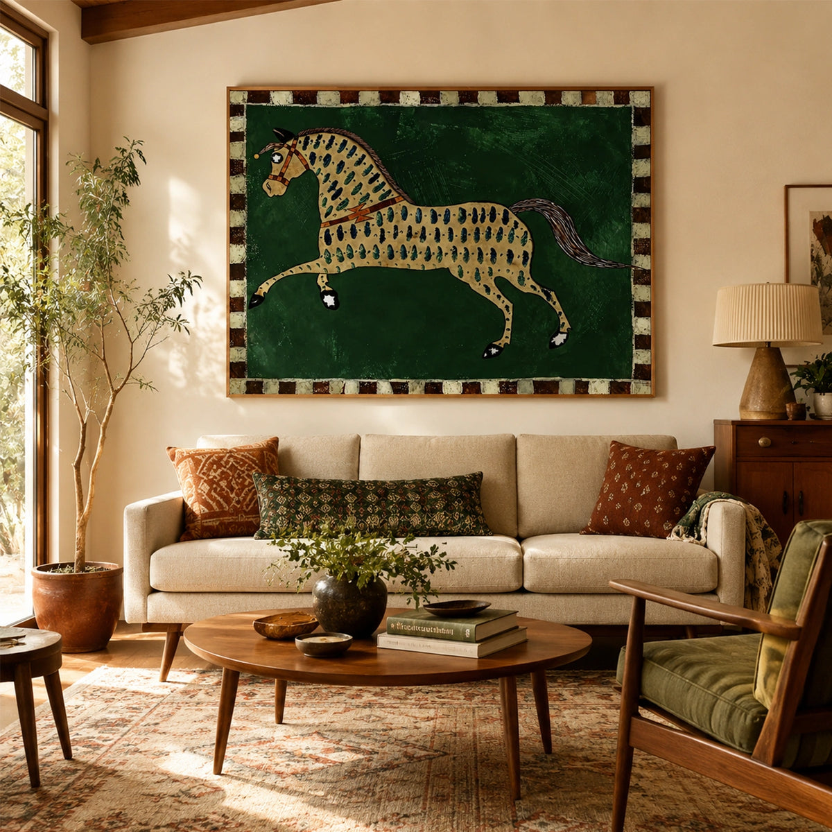 Abstract Animal Horse Wall Art #AL223