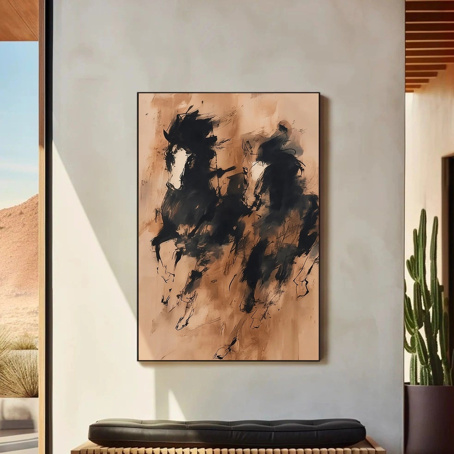 Abstract Animal Horse Wall Art #AL170