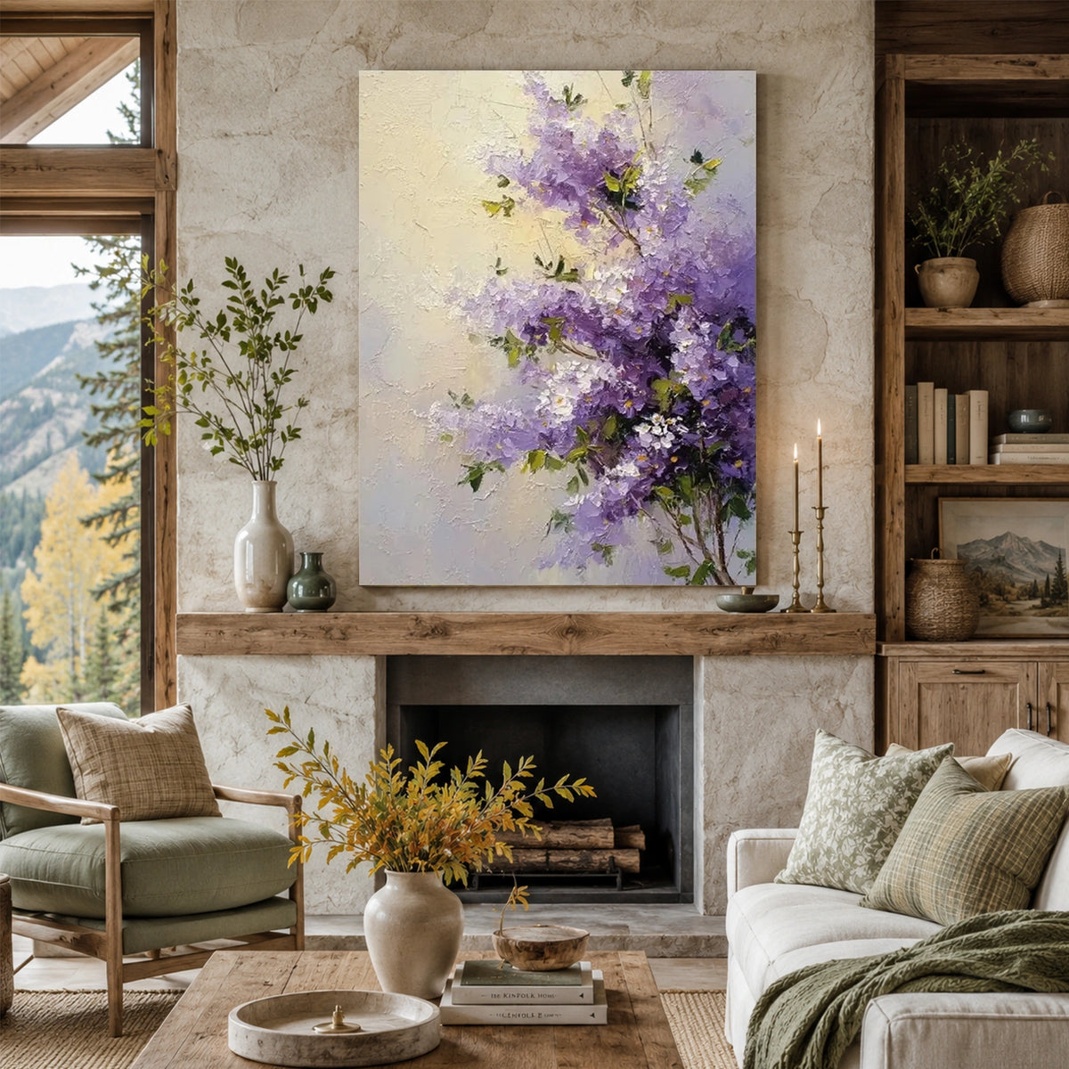 Flower & Tree Abstract Wall Art #ML288